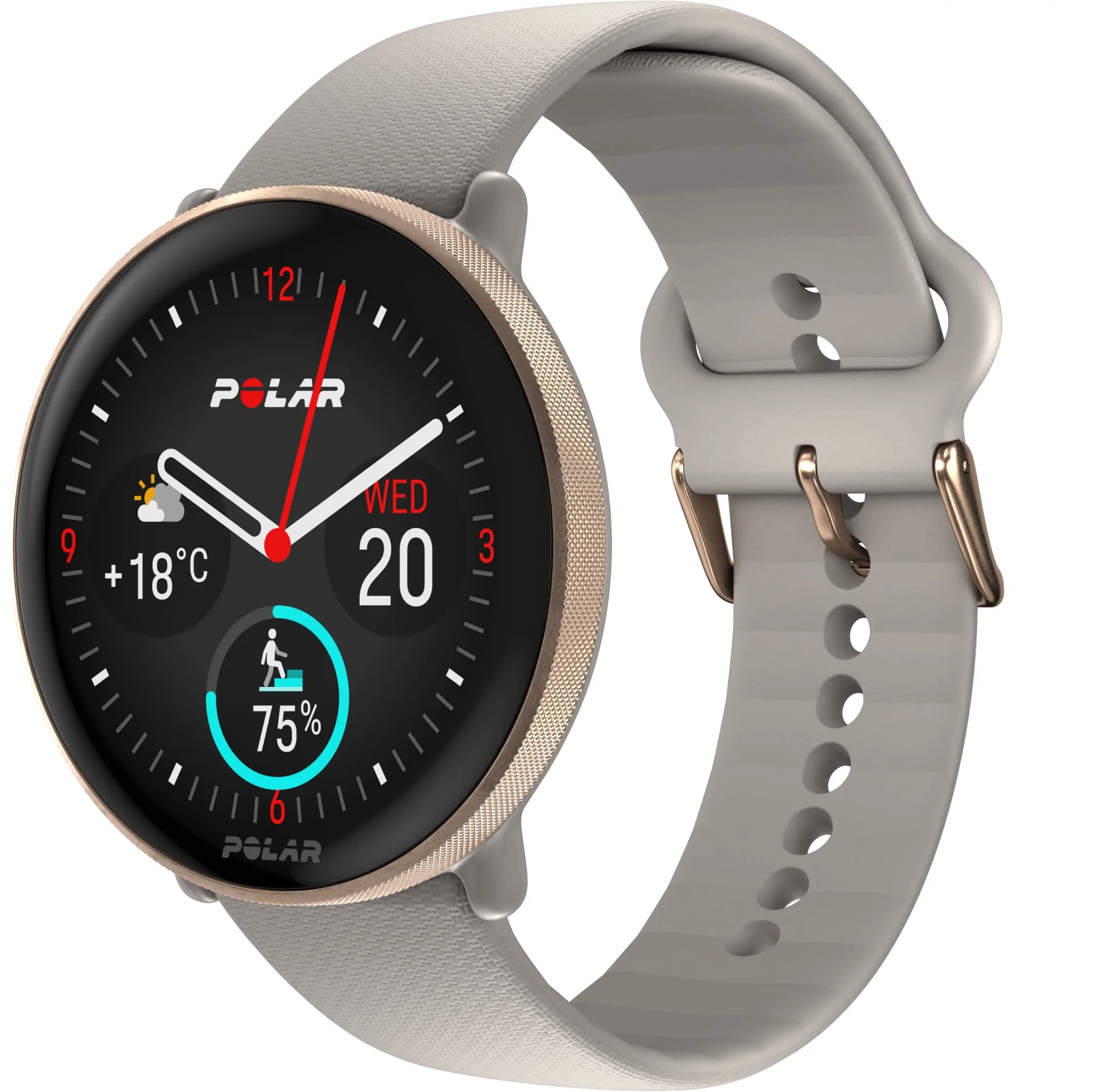 Polar Ignite 3 - Montre fitness et bien-être, GPS, Analyse du sommeil, Écran AMOLED, Bracelet d'activité 24h/24, Fréquence cardiaque, Séances d'entraînement personnalisées, Guidage vocal en temps réel
