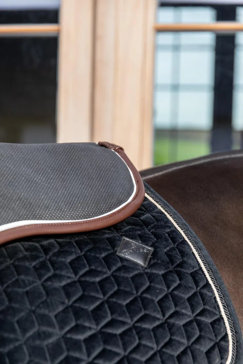 Kentucky Tapis de Selle Absorb - taille One size - noir-blanc-marron