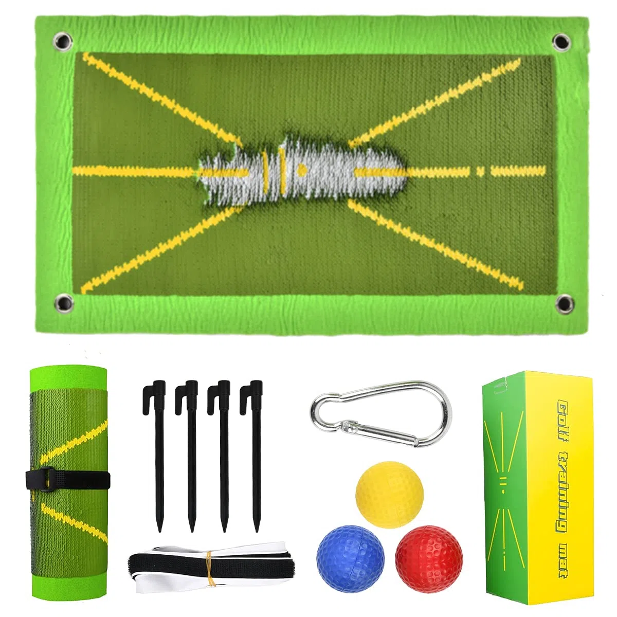 OTYMIOW Tapis d'Entraînement de Golf pour la Détection de Swing, Aides à l'Entraînement, 47x25.7cm