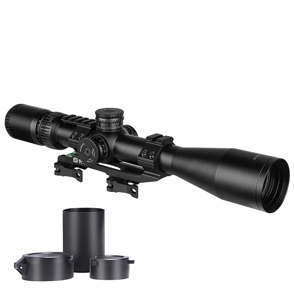 SPINA OPTICS HD 4-16X44 SFP, Tube de 30 mm deuxième Plan Focal Lunette de Chasse Lunette de visée Optique Tactique portée de Fusil Airsoft