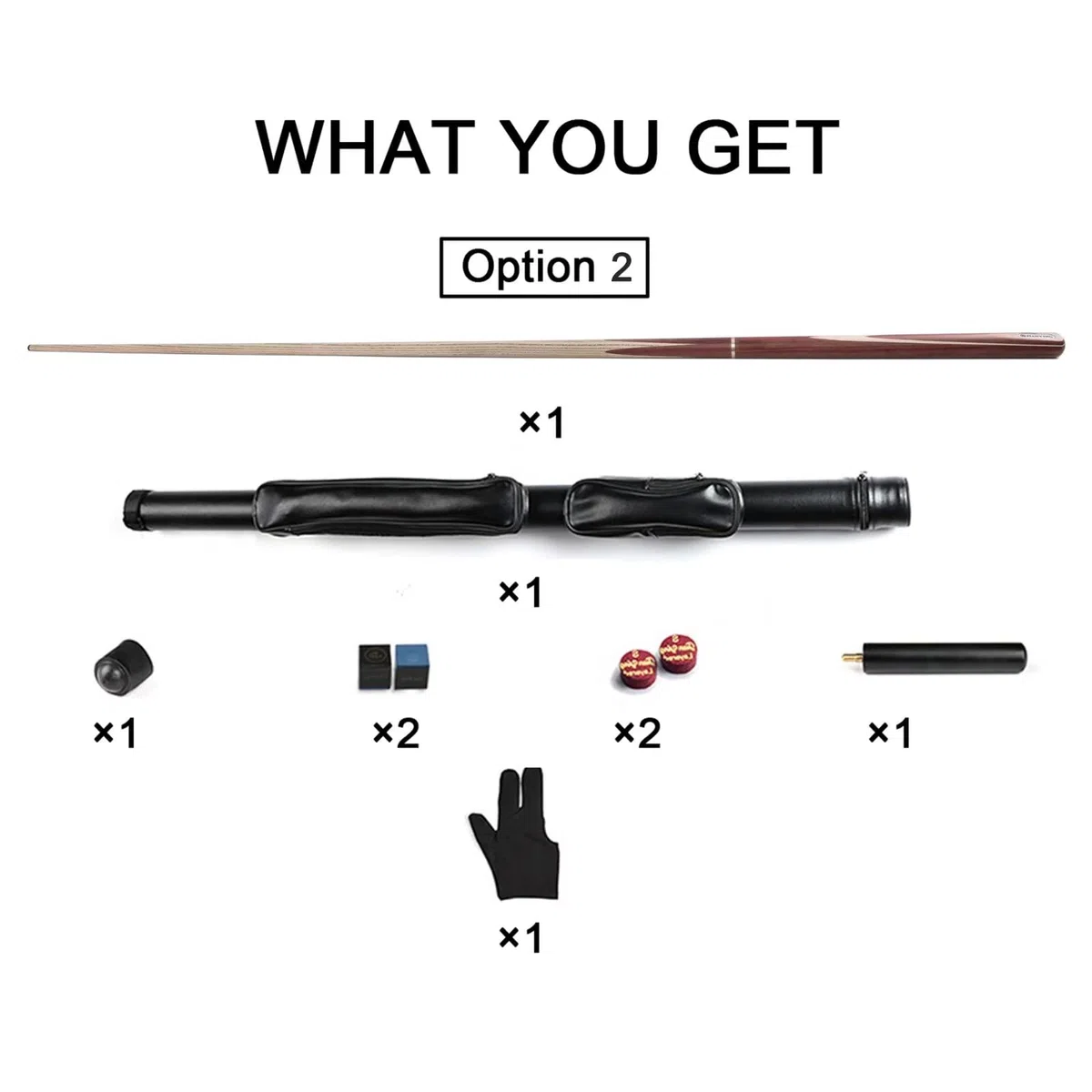 AONETIGER Queue de Billard 3 Pièces 145 cm Embout 10mm Professionnel Snooker Cue avec Extensions et 3/4 Tube/Étui Rigide Choisir