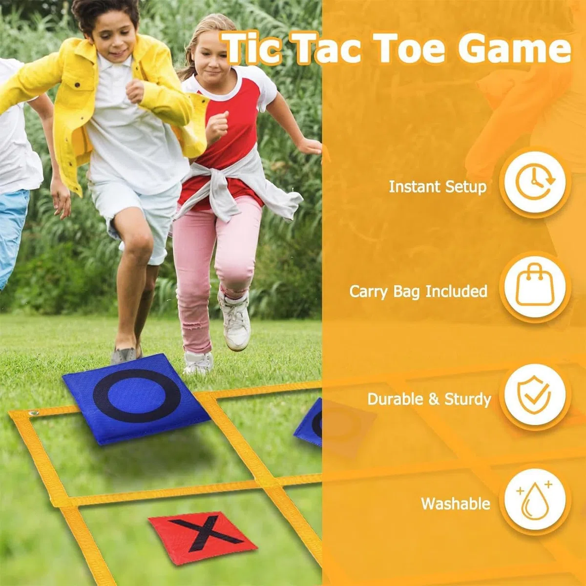 Jeu De Lancer De Sacs De Fèves | Morpion Géant pour L'été Et L'extérieur | Activités Familiales Interactives Et Amusantes - Grand Jardin, Pelouse, Carnaval, Camping, Jeux De Lancer pour Adultes