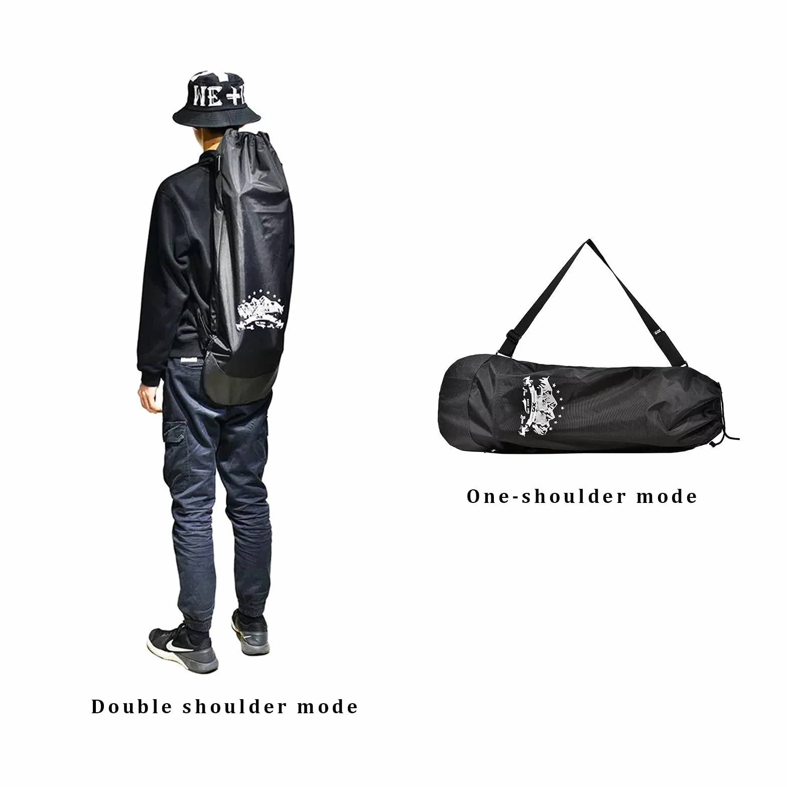 Sac à Dos pour Skateboard, Planche de Surf électrique à Double déformation, Pliable, imperméable, Deux épaules réglables, Sac à Dos Tendance Haute capacité pour Cadeaux