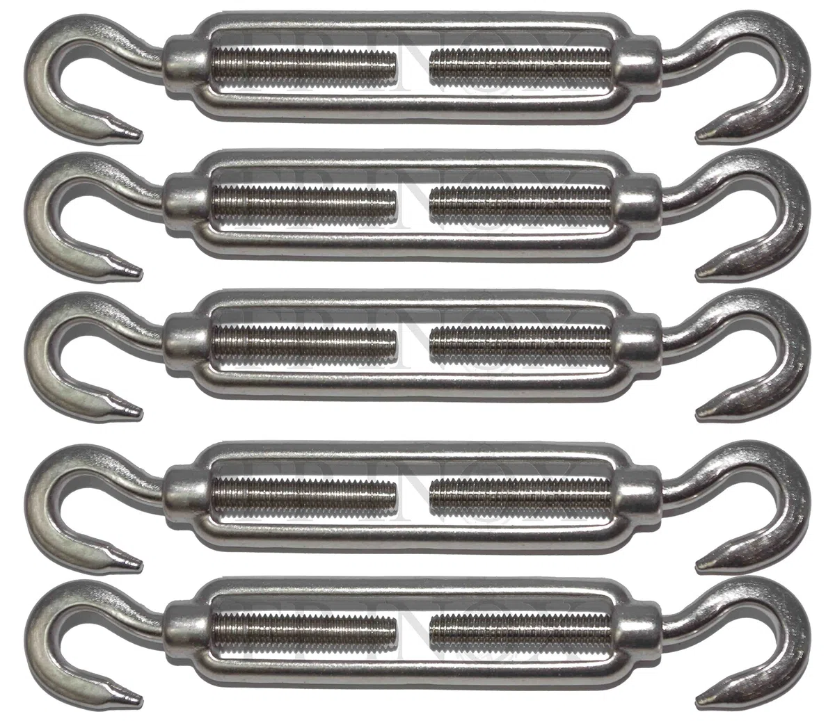 Tendeur (Ridoir) Crochet/Crochet 140mm inox 316 (lot de 5)