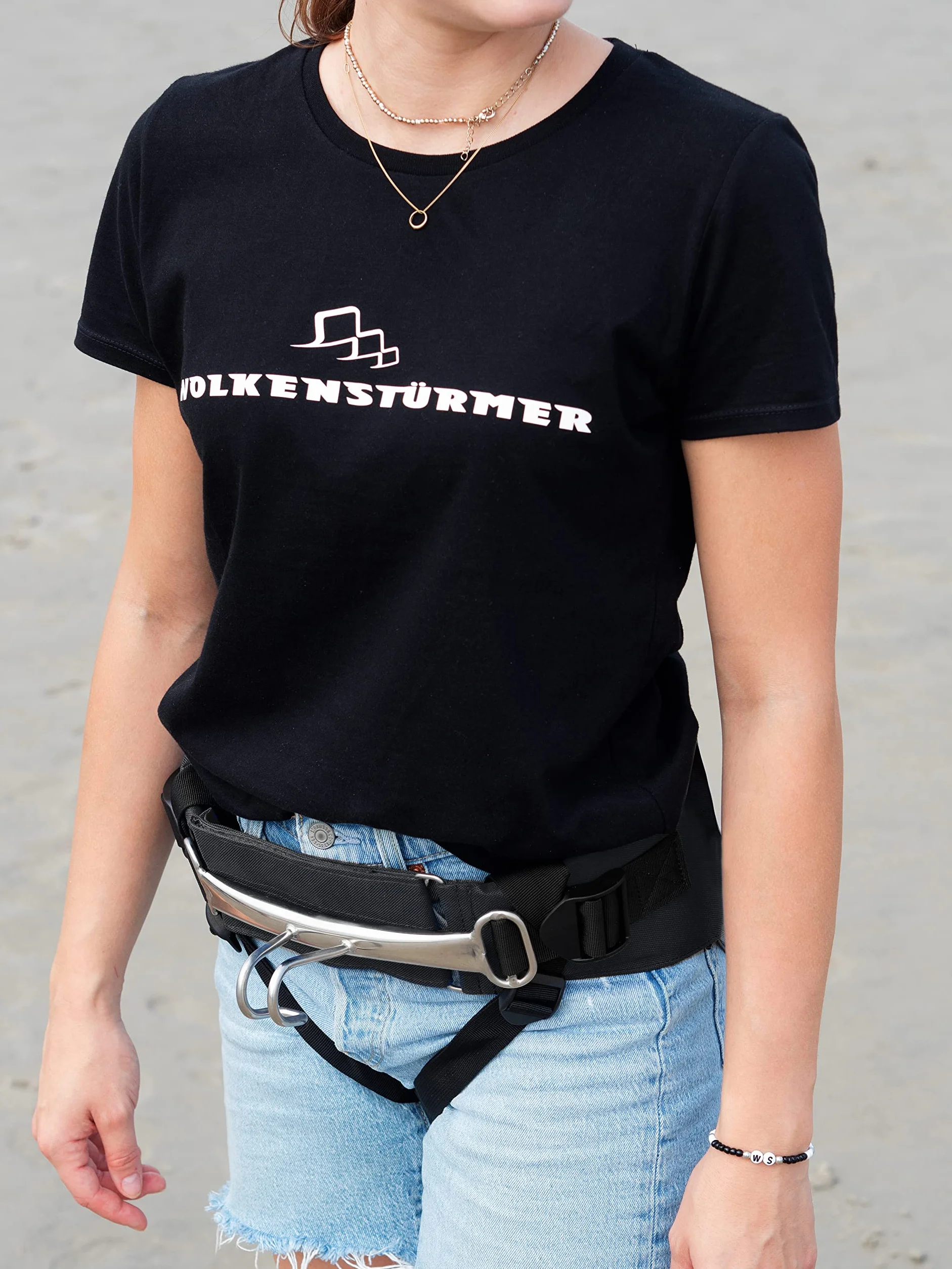 Wolkenstürmer Trapèze universel noir pour Harness Fix Taille S-XL Harnais cerf-volant