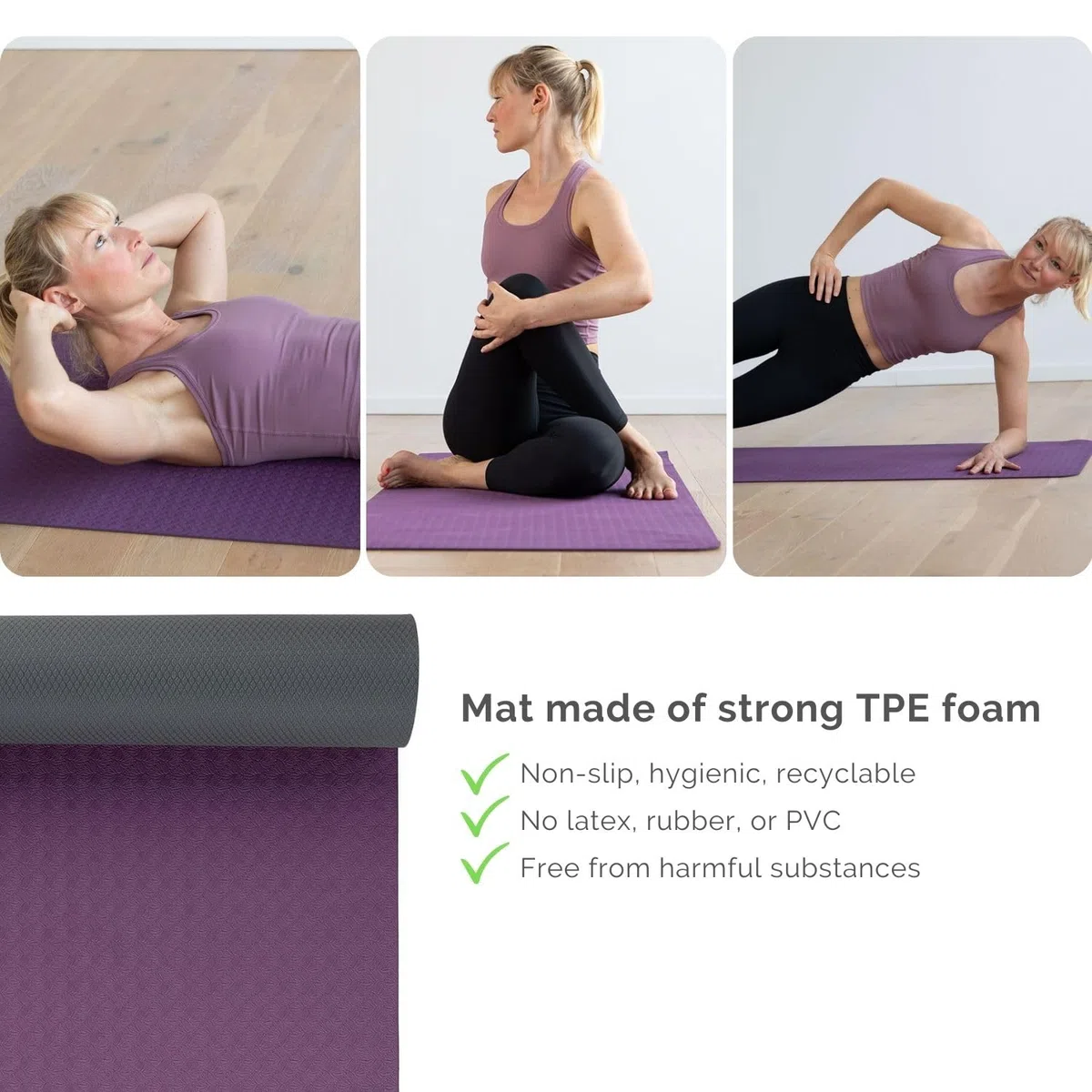 Bodhi - Kit Yoga Complet pour débutants Flow avec Tapis de Yoga, Brique et Sangle