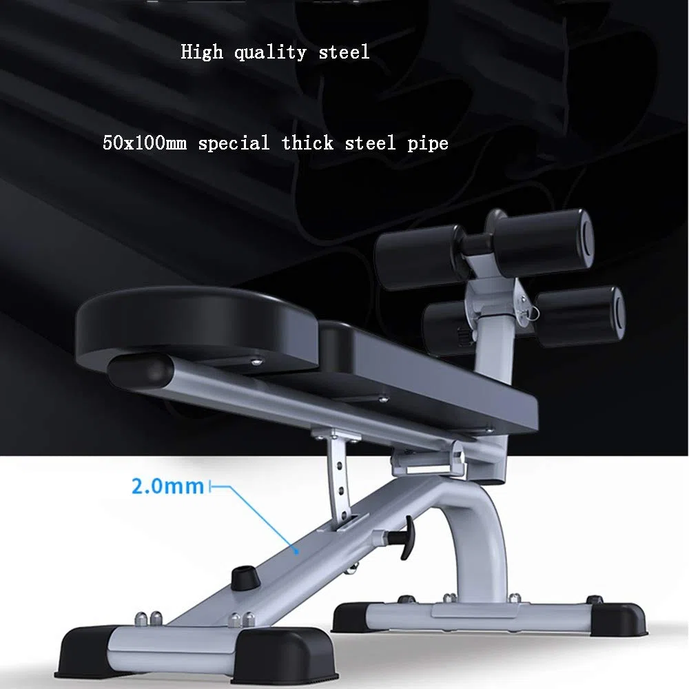 Petit Banc De Musculation Avec Haltères, Banc De Musculation Multifonctionnel Professionnel Pour La Maison Et Le Commerce, Tabouret D'Entraînement Réglable Pour Abdominaux, Planche Pour Exercices Pou