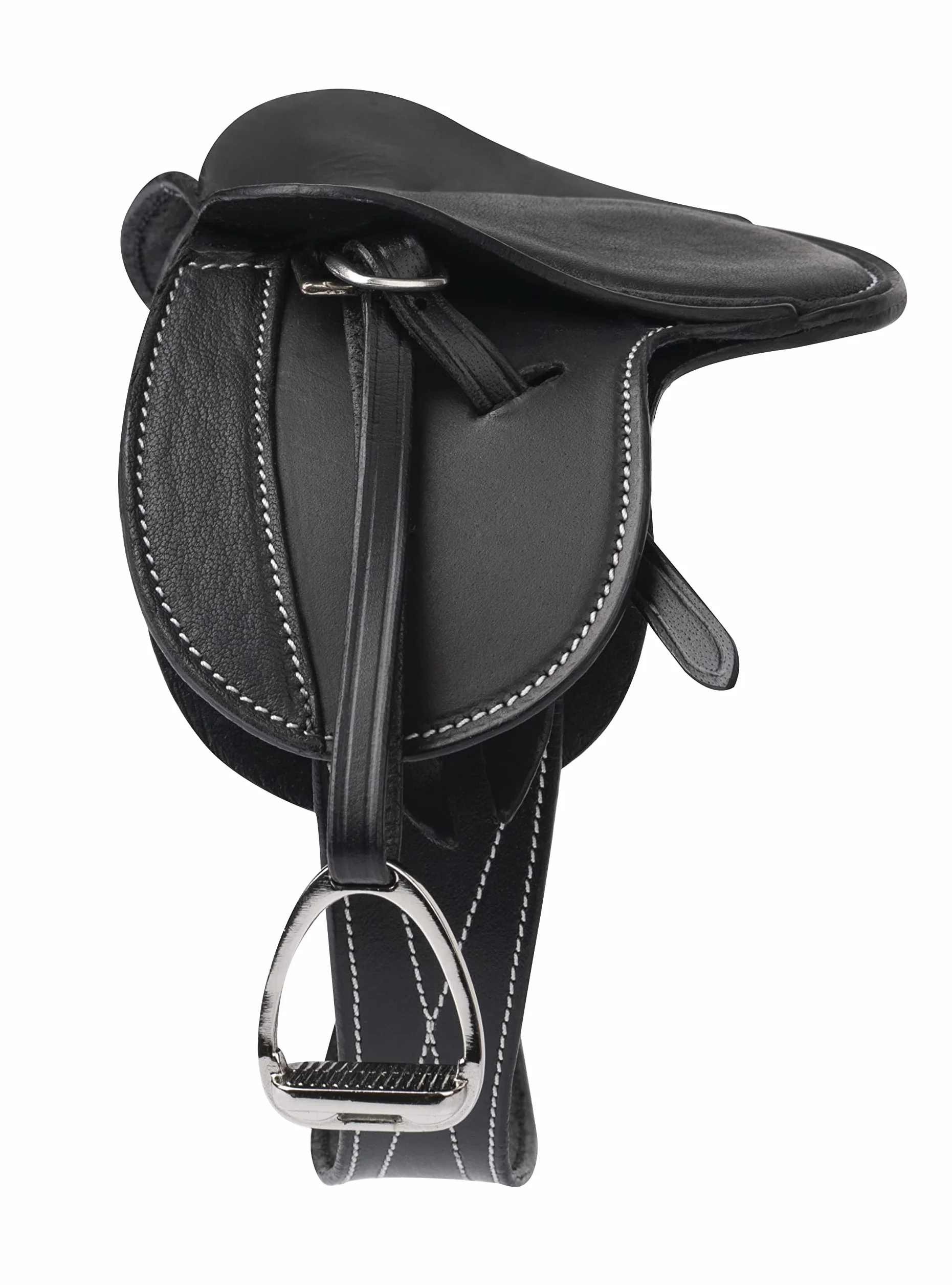 Lemieux Selle Toy Pony Noir Cuir Finement grainé Enfants 8 Ans