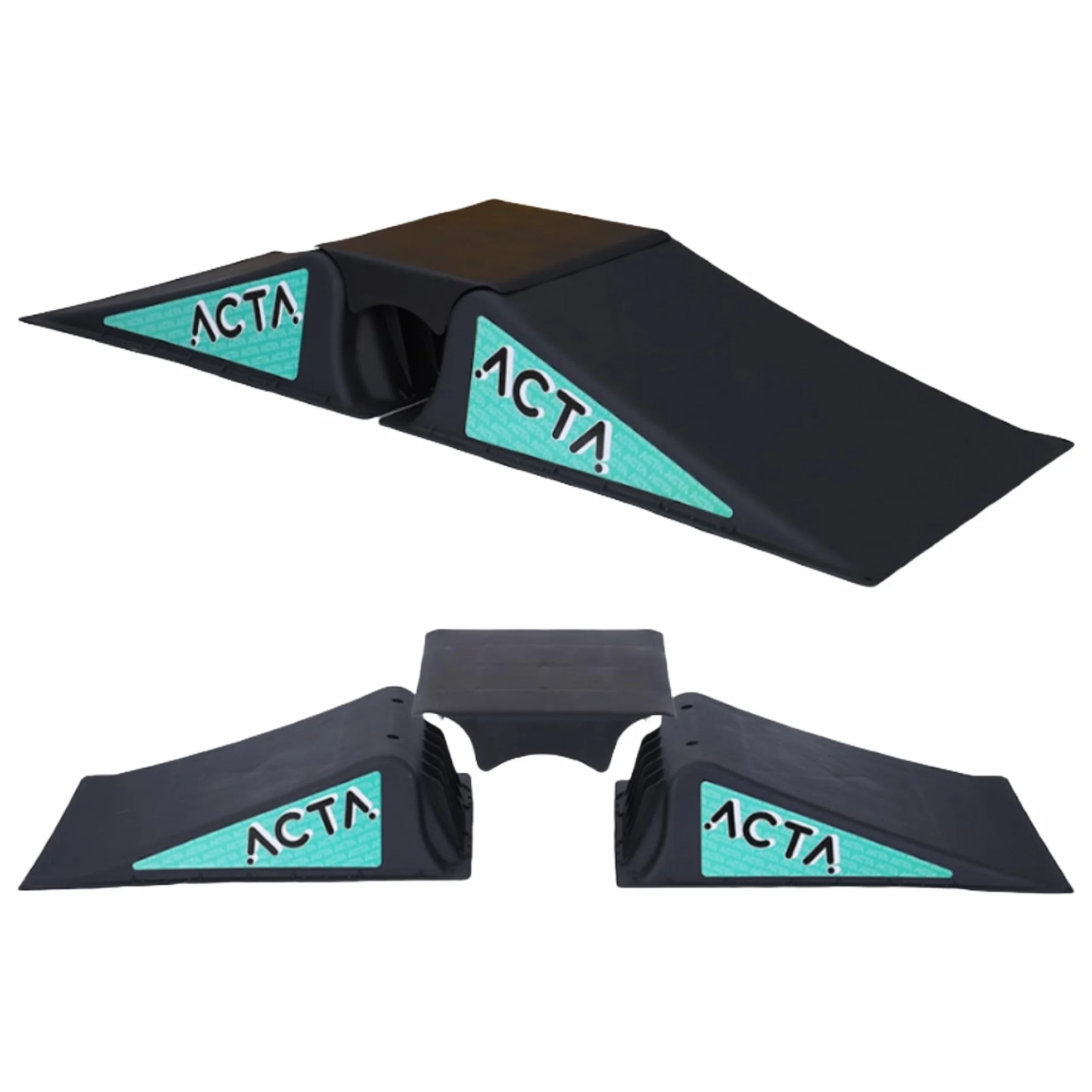 ACTA Rampe de Skate pour Enfants - Mini Rampe pour Trottinette Freestyle, BMX, Voiture RC - Légère et Portable (Rampe)