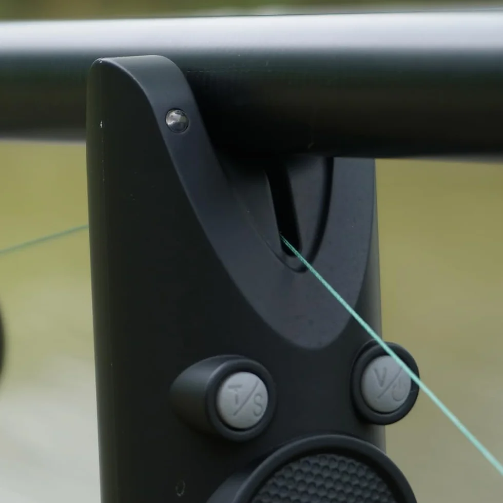 Hirisi Tackle Alarme de pêche à la carpe sans fil étanche avec lumières LED, volume réglable et sensibilité - Détecteur de touche avec radio
