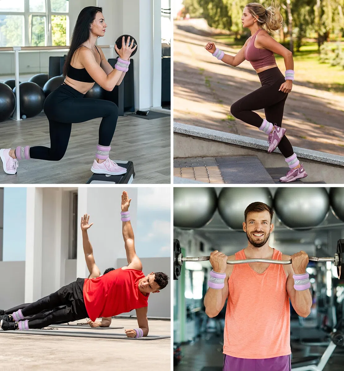JORICY Poids Cheville Poids de Poignet Poids pour Cheville 1 2 3 4 5 6 8 10 kg la Paire Poids Poignets pour Perte de Poids, Bracelets Lestés pour Exercice Marche Jogging Poids Musculation