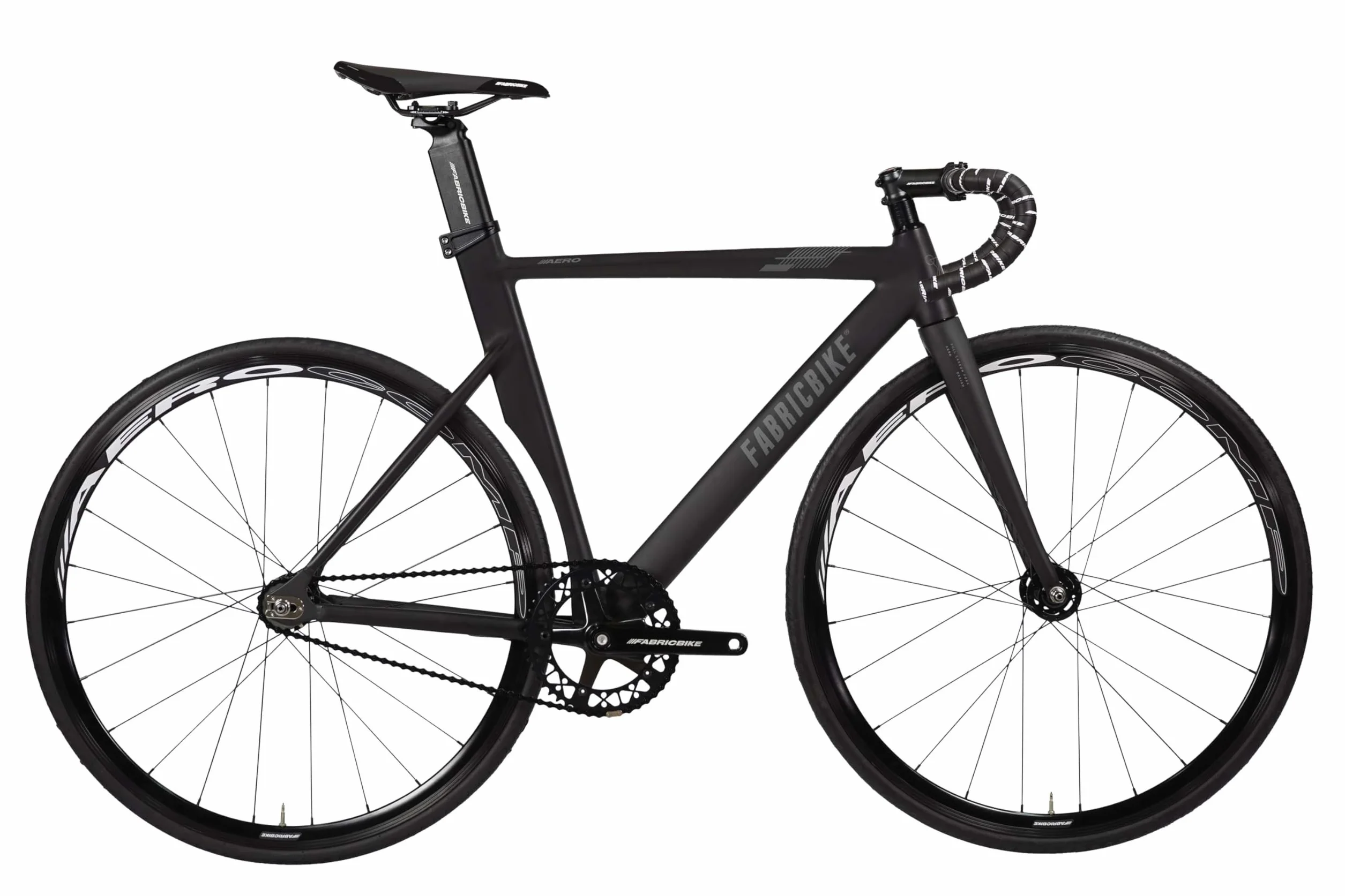 FabricBike Aero - Fixed Gear Bicyclette, Single Speed Fixie Complète moyeu, Cadre en Aluminium et Fourche en Carbone, Roues 28, 5 Couleurs, 3 Dimensions, 7.95 kg (Taille M)