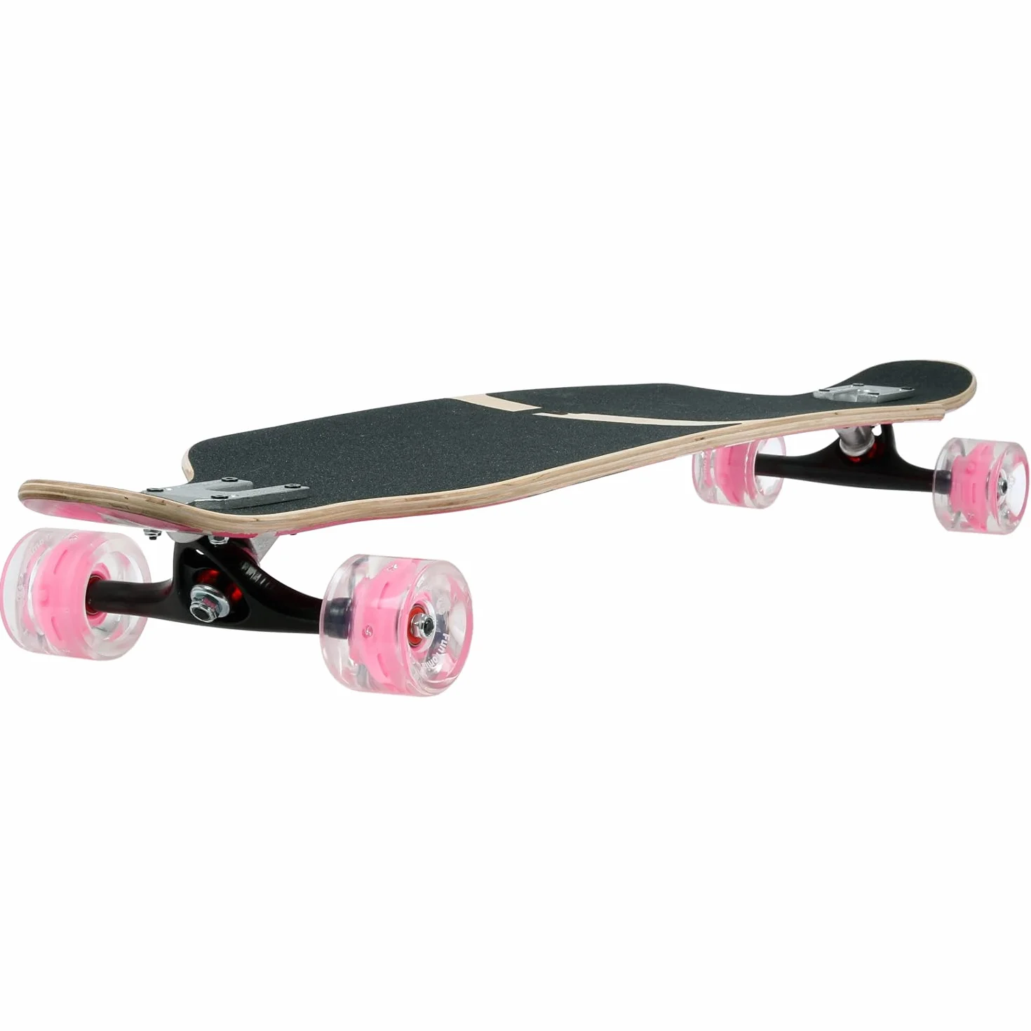 FunTomia Longboard Drop Through Cruiser Skateboard complet avec roulement à billes Mach1 High Speed T-Tool