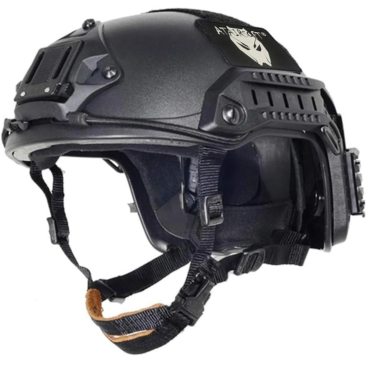 Airsoft Maritime Casque réglable en ABS pour airsoft ou paintball Noir