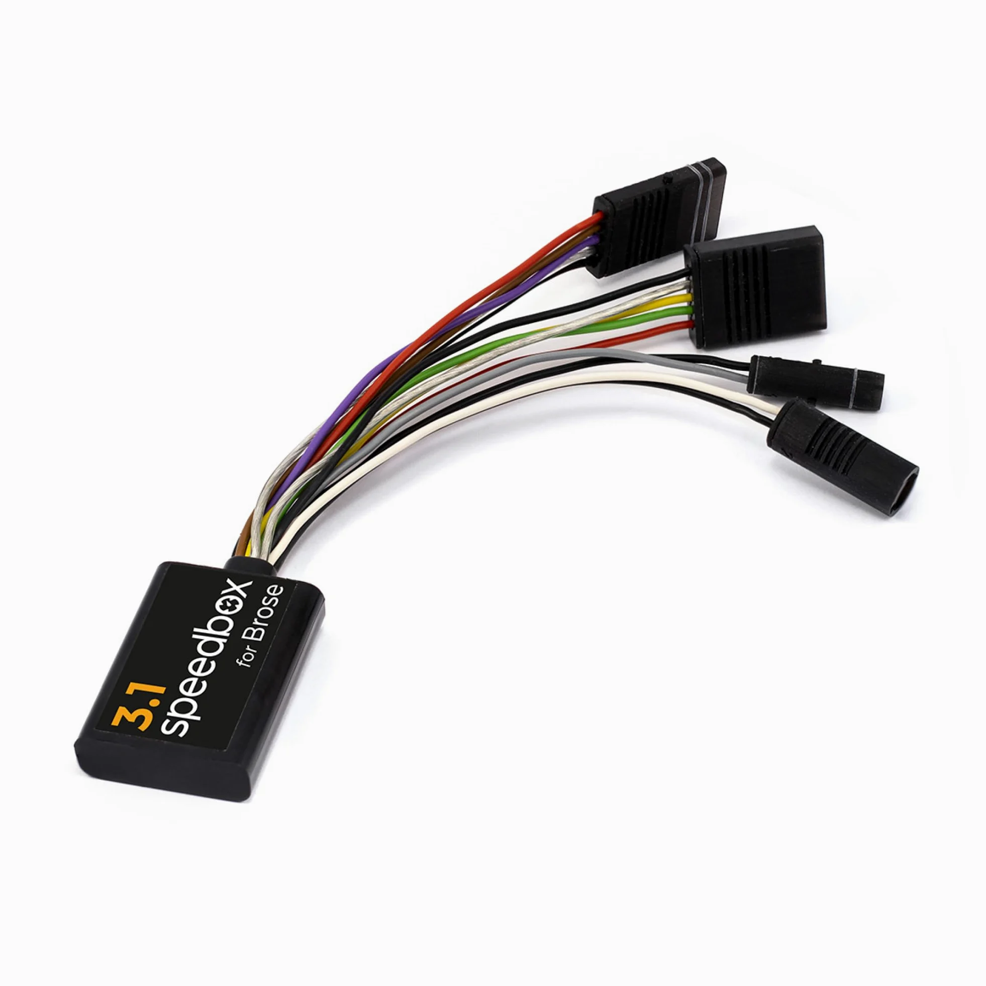 SpeedBox 3.1 Compatible avec Brose/Specialized/SRAM Powertrain/Kit de Tuning pour E-Bike/Vitesse illimitée/Valeurs réelles/Vitesse réglable