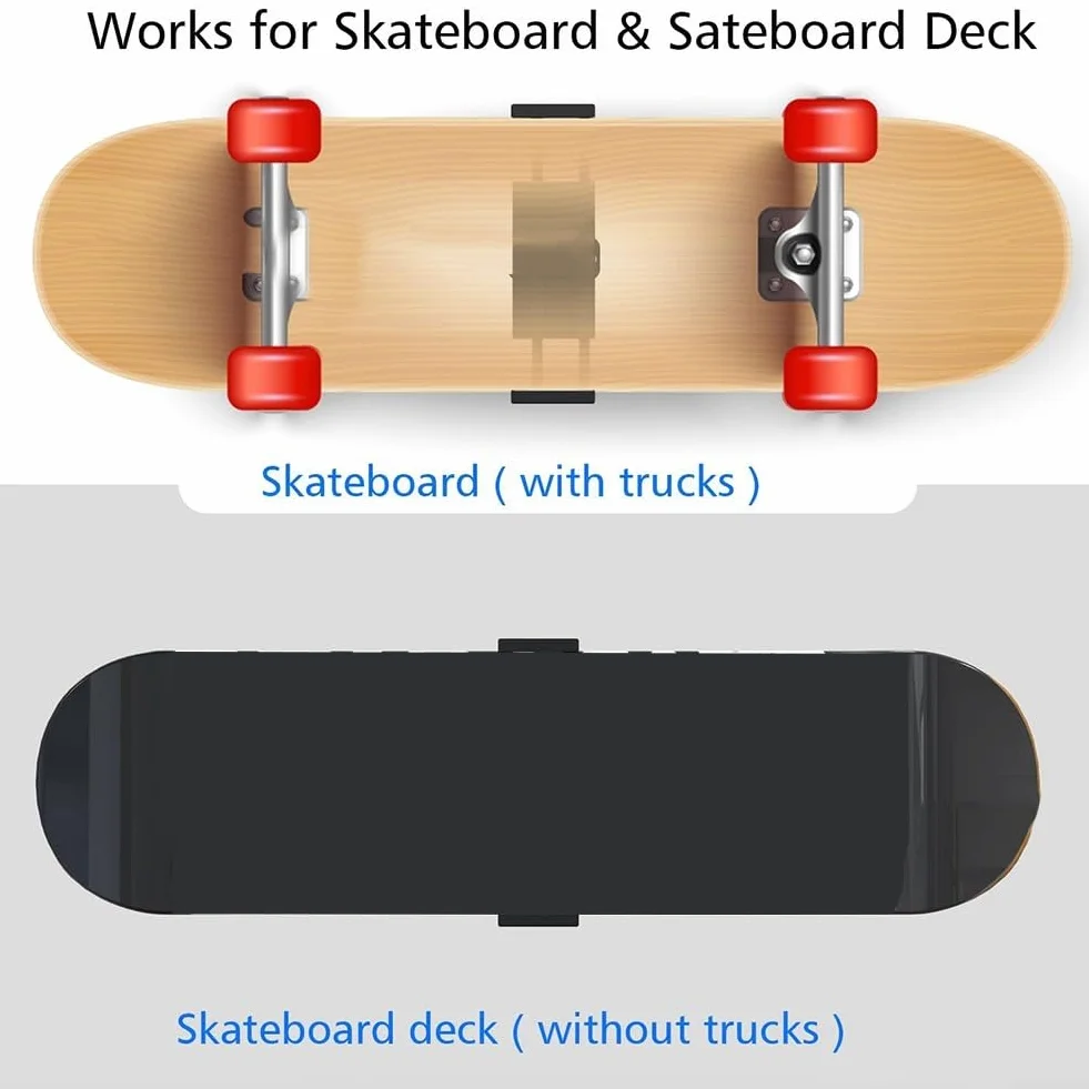 Installation sans effort - Support mural pour planche de skate - Pivotez et mettez en valeur votre planche avec style (1 pièce)