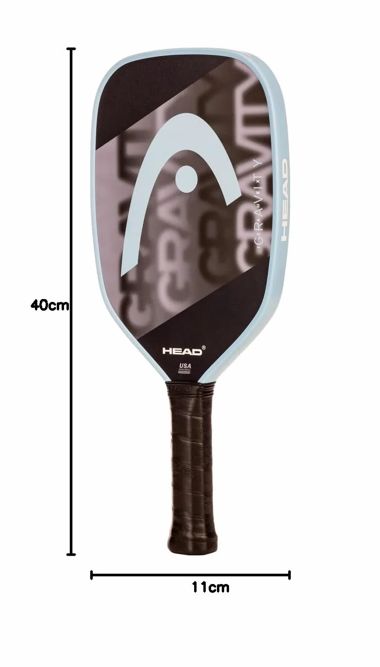Gravity Team Ex Raquette de Pickleball, Noir/Gris