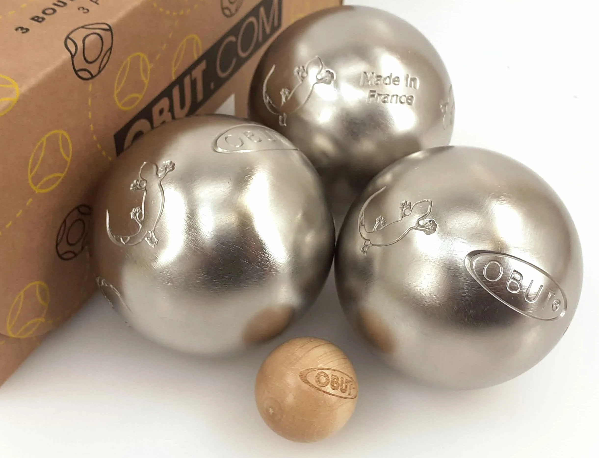Obut Loisir inox Salamandre jeu de 3 boules