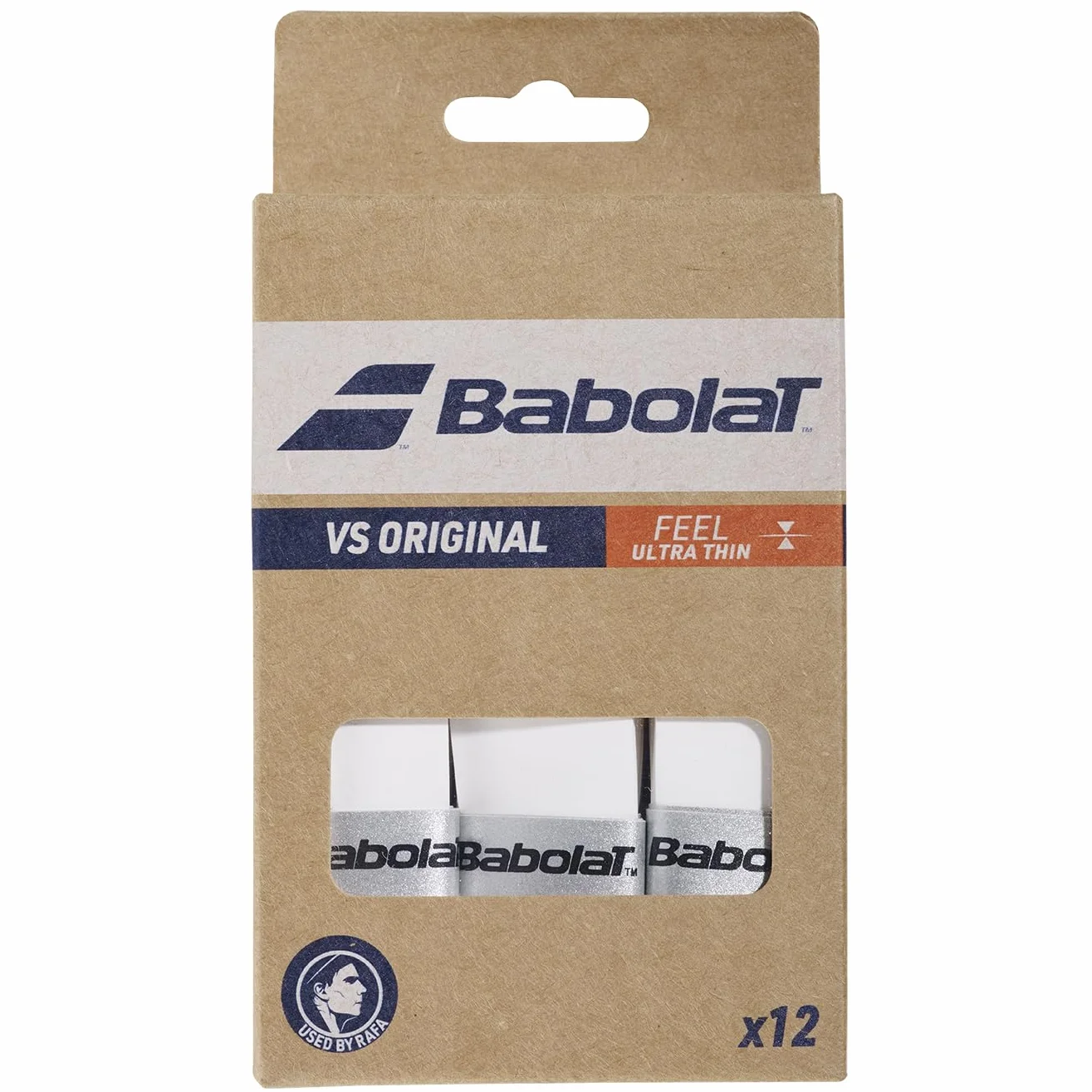 Babolat, Grip pour Raquettes Toucher Sec, N'augmente Pas la Taille du Manche de la Raquette