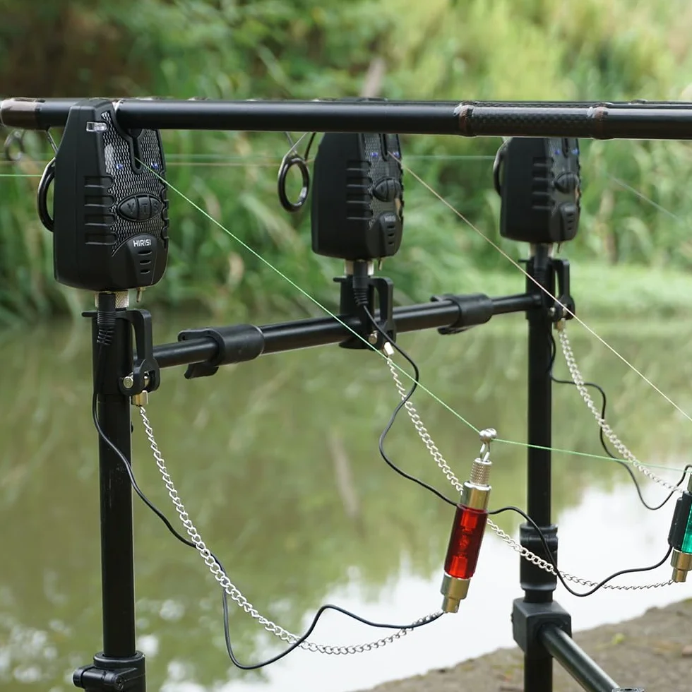 Alarme de pêche à la Carpe et échangistes réglés LED Bleue B14A