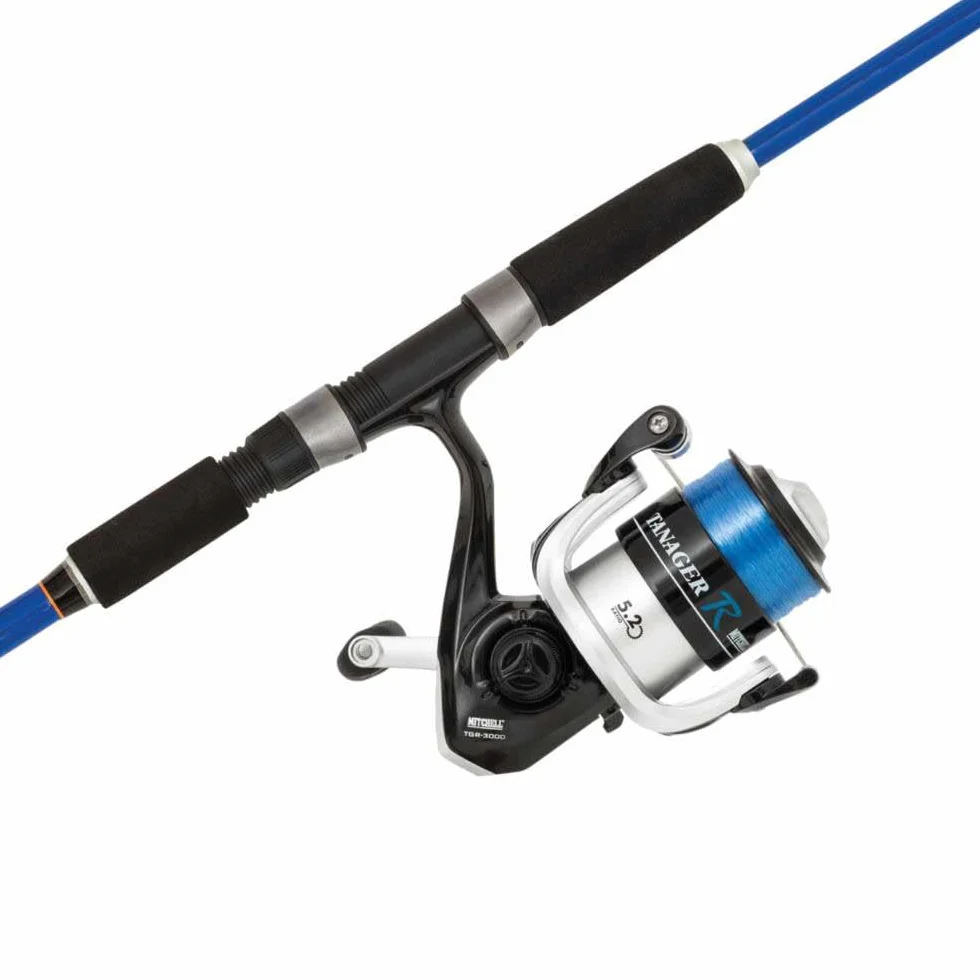 Mitchell Set Canne+Moulinet Spinning Riptide R Squid Combo 3000Fd - 180cm - Puiss.10-25g - 1525548, bleu/blanc