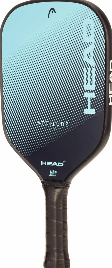 HEAD Attitude Core Pickleball Paddle, Bleu/Noir