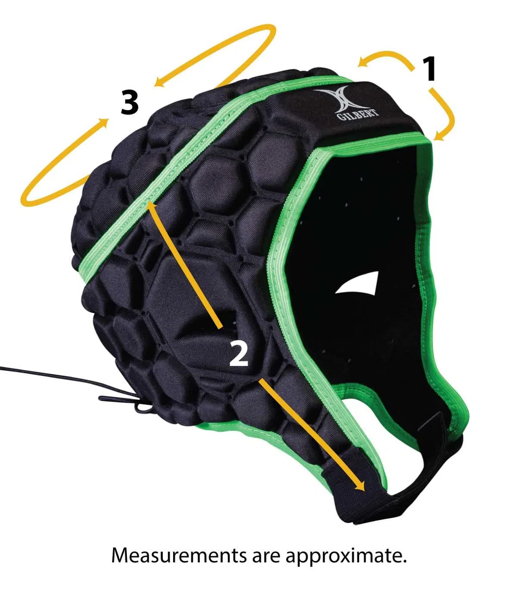 Gilbert - Casque Rugby Noir - Casque de Rugby