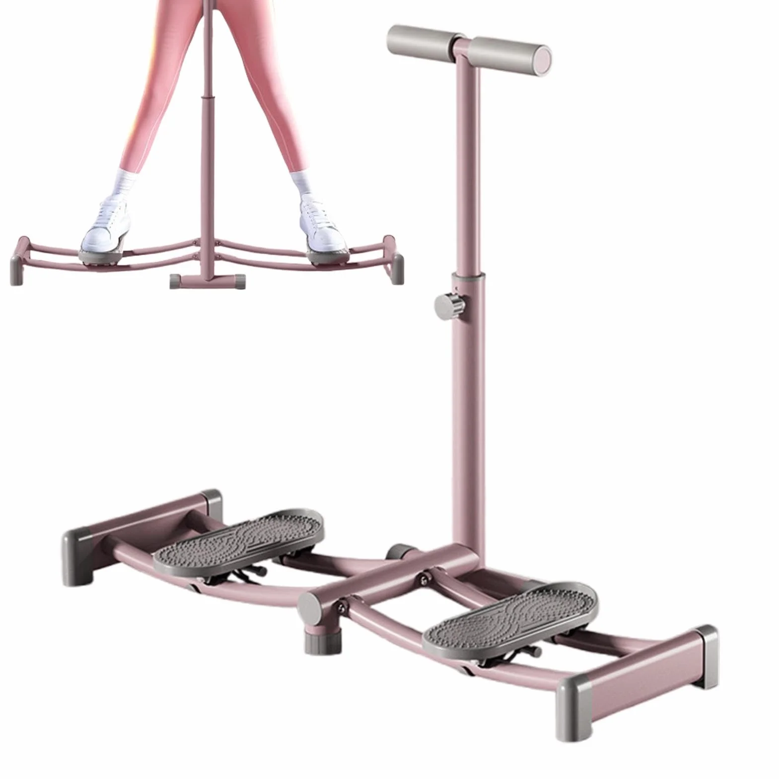 Generisch Appareil d'entraînement musculaire du plancher pelvien | Machine de renforcement des muscles intérieurs des cuisses avec mains courantes | Pédale antidérapante en polypropylène pour la salle