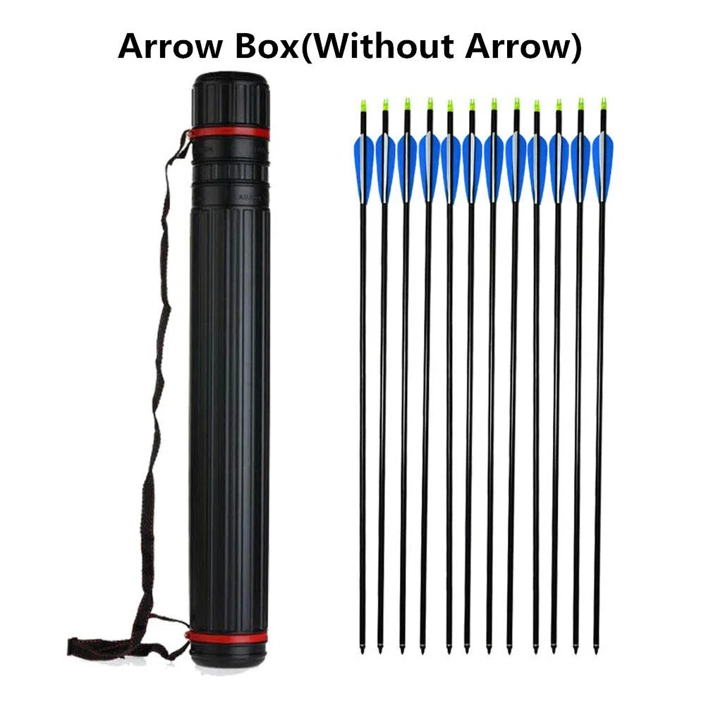 SUNGOOYUE Tube de Flèche Télescopique, 60-105CM Carquois Porte-flèche Stockage Porte-flèche de Tir