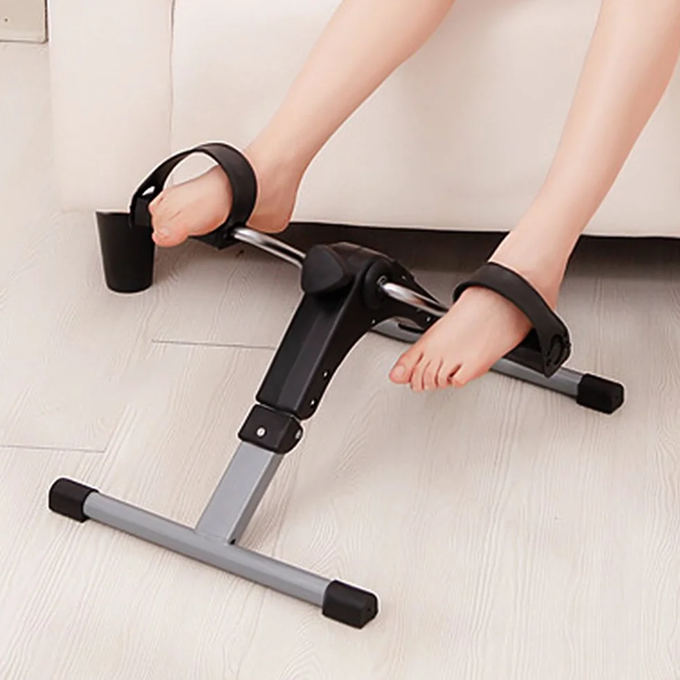 Pédales Statiques,Mini Vélo D'état,Machines à Jambes,Entraînement des Bras et des Jambes Écran LCD et Résistance Réglable,Pedalier Mini Velo D Appartement Formateur