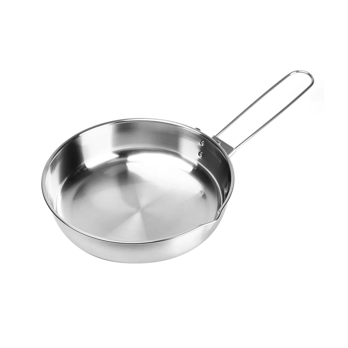 Fire-Maple Antarcti Poêle à Frire en Acier Inoxydable pour Camping et Pique-nique, Aluminium Soudé, Fond Diffusant Chaleur avec Poignée Pliable