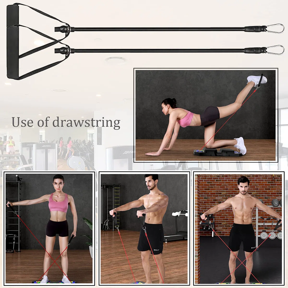 Push Up Rack Board Portable Multifonctionnelle Pliante 12 en 1, Planche Push up avec Gants de Protection et Coussinets en Silicone Antidérapants, Unisexe Appareil Musculation