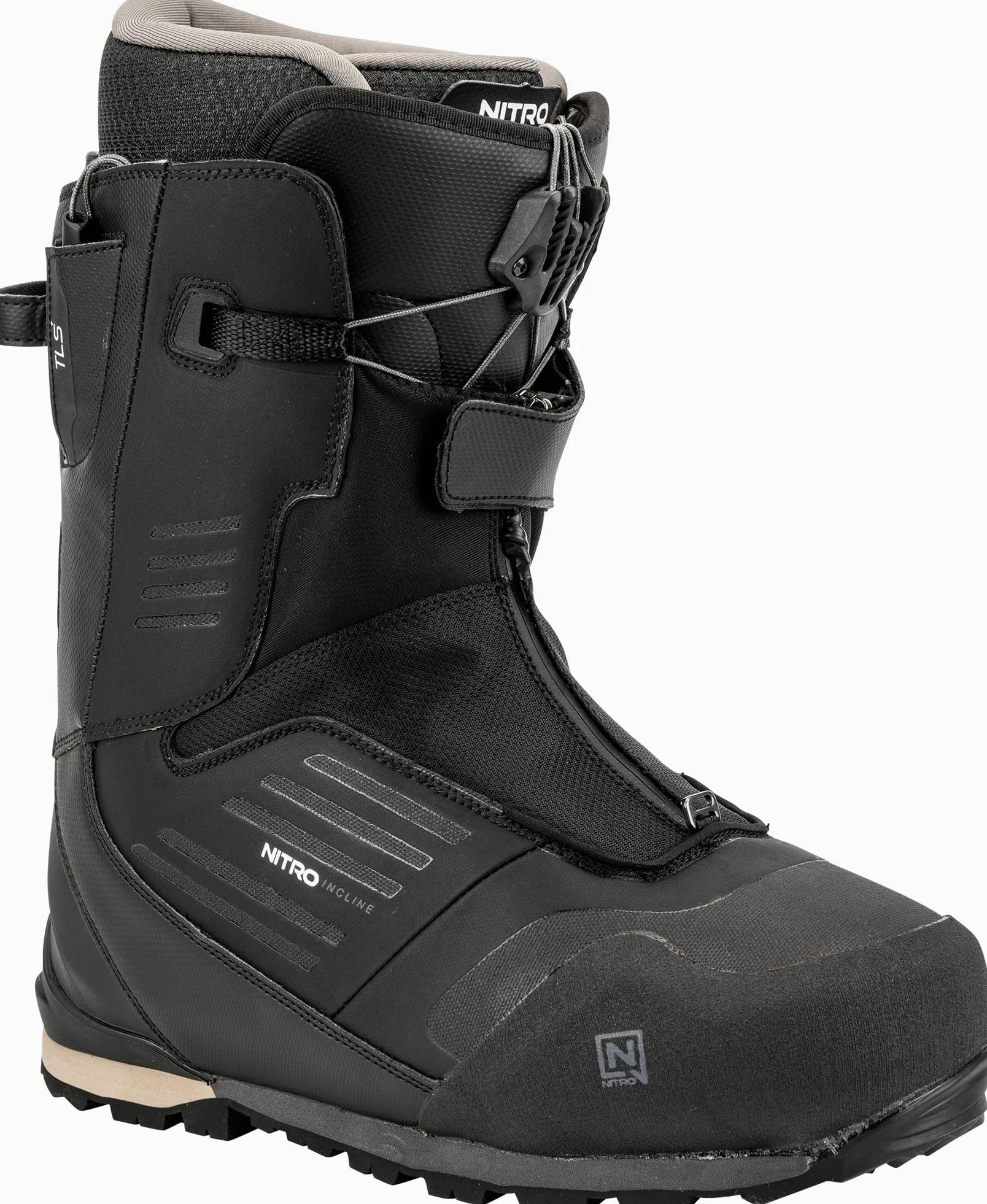 Nitro Incline TLS+ Bottes de Snowboard pour Hommes, Noir, 28