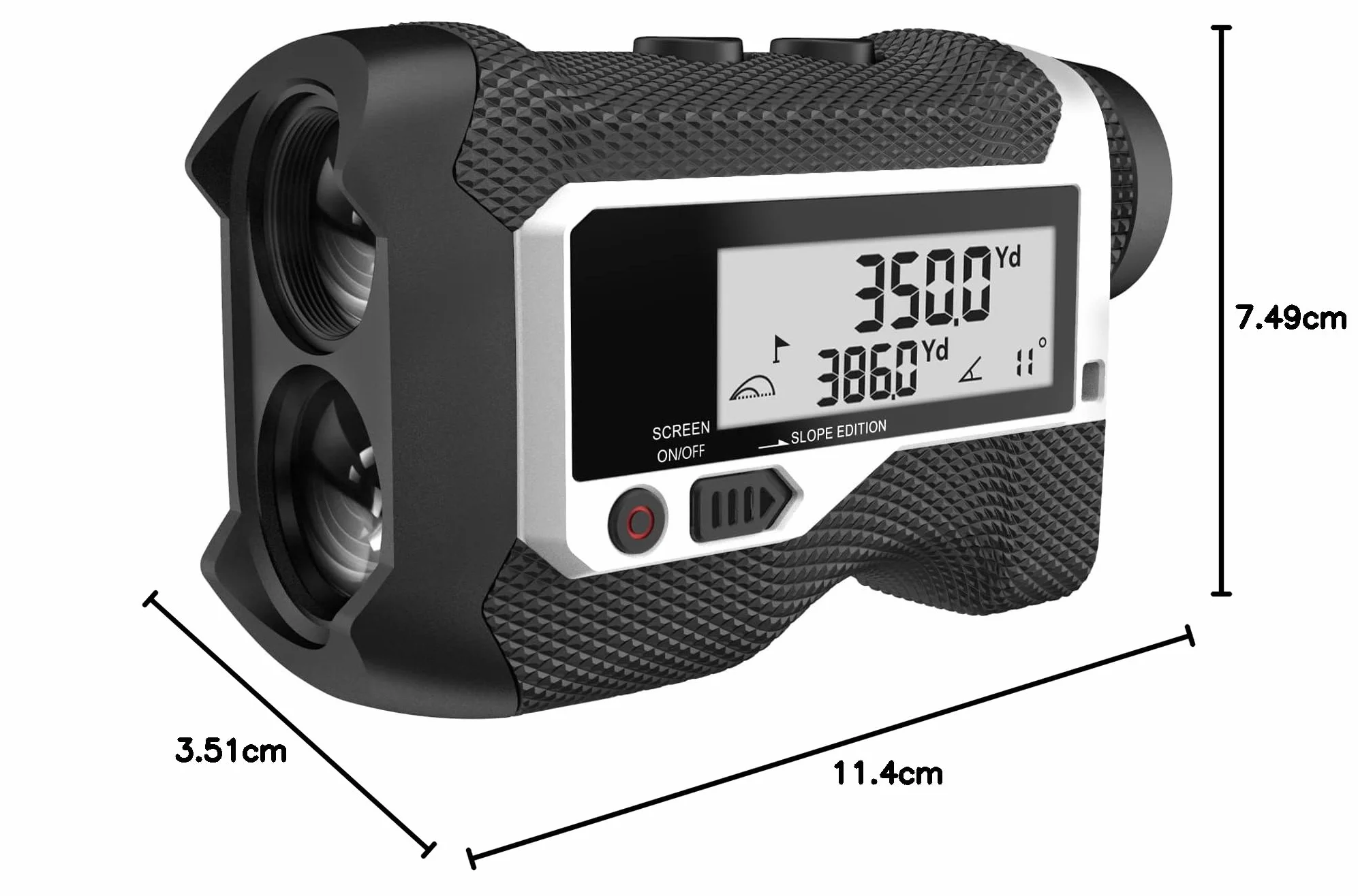 MiLESEEY Télémètre rechargeable avec interrupteur de pente, verrouillage de drapeau, vibration – 600 yds, précision ± 0,55 m – légal pour tournoi