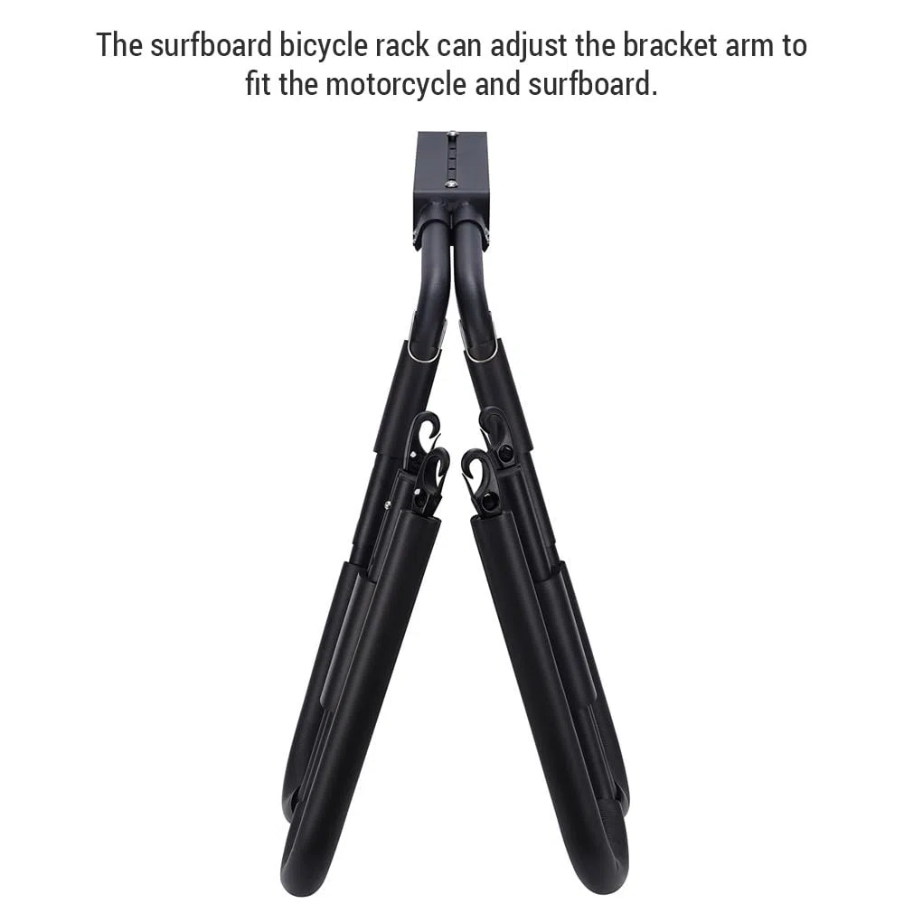 Support de Planche Surf vélo Portable et Ajustable latéral pour Wakeboard en Aluminium léger antirouille Facile à Installer
