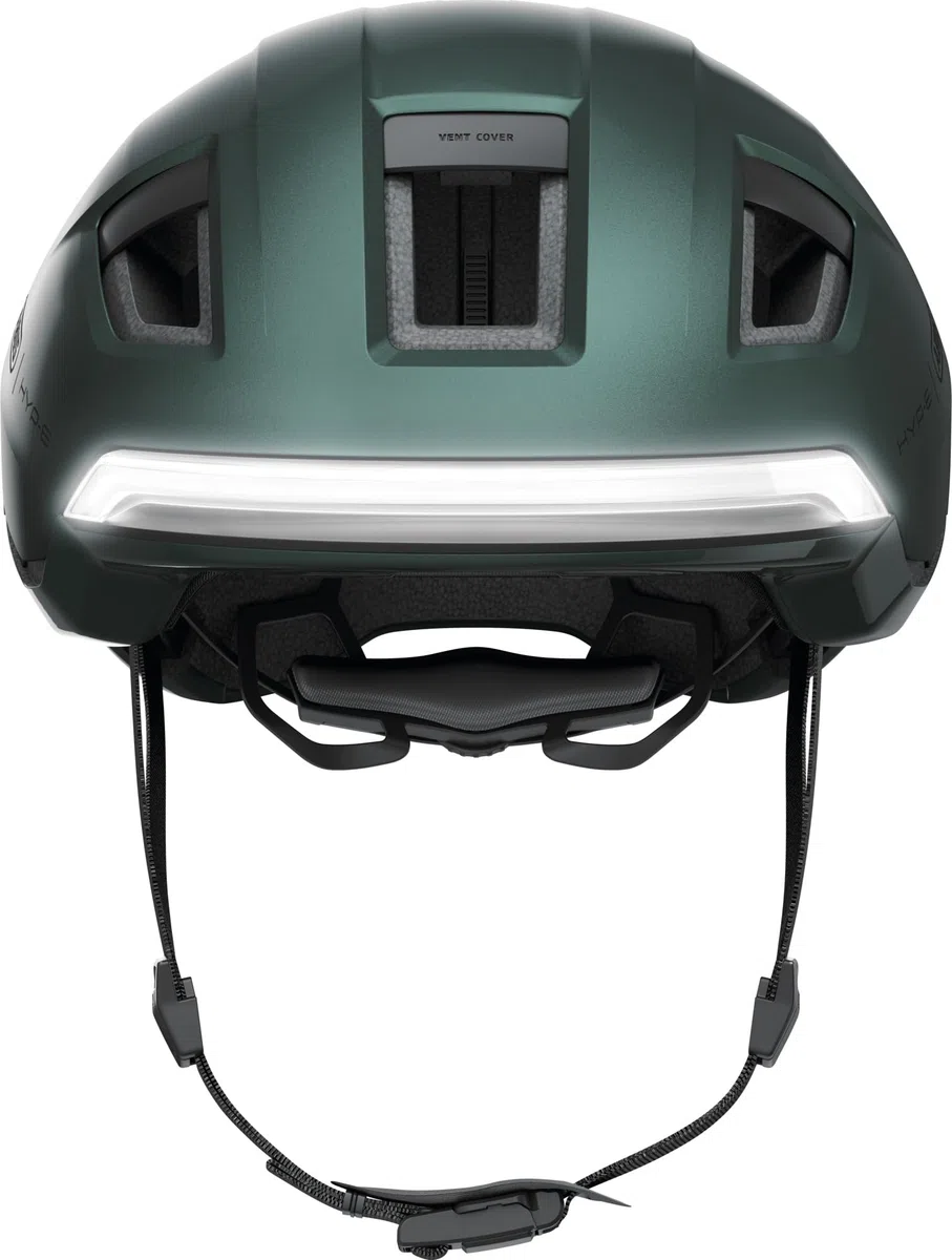 ABUS Casque de vélo HYP-E - Casque avec lumière Frontale, lumière arrière et lumière Clignotante - Convient Aussi pour Faire du vélo sur E-Bike et S-Pedelec - pour Jeunes et Adultes
