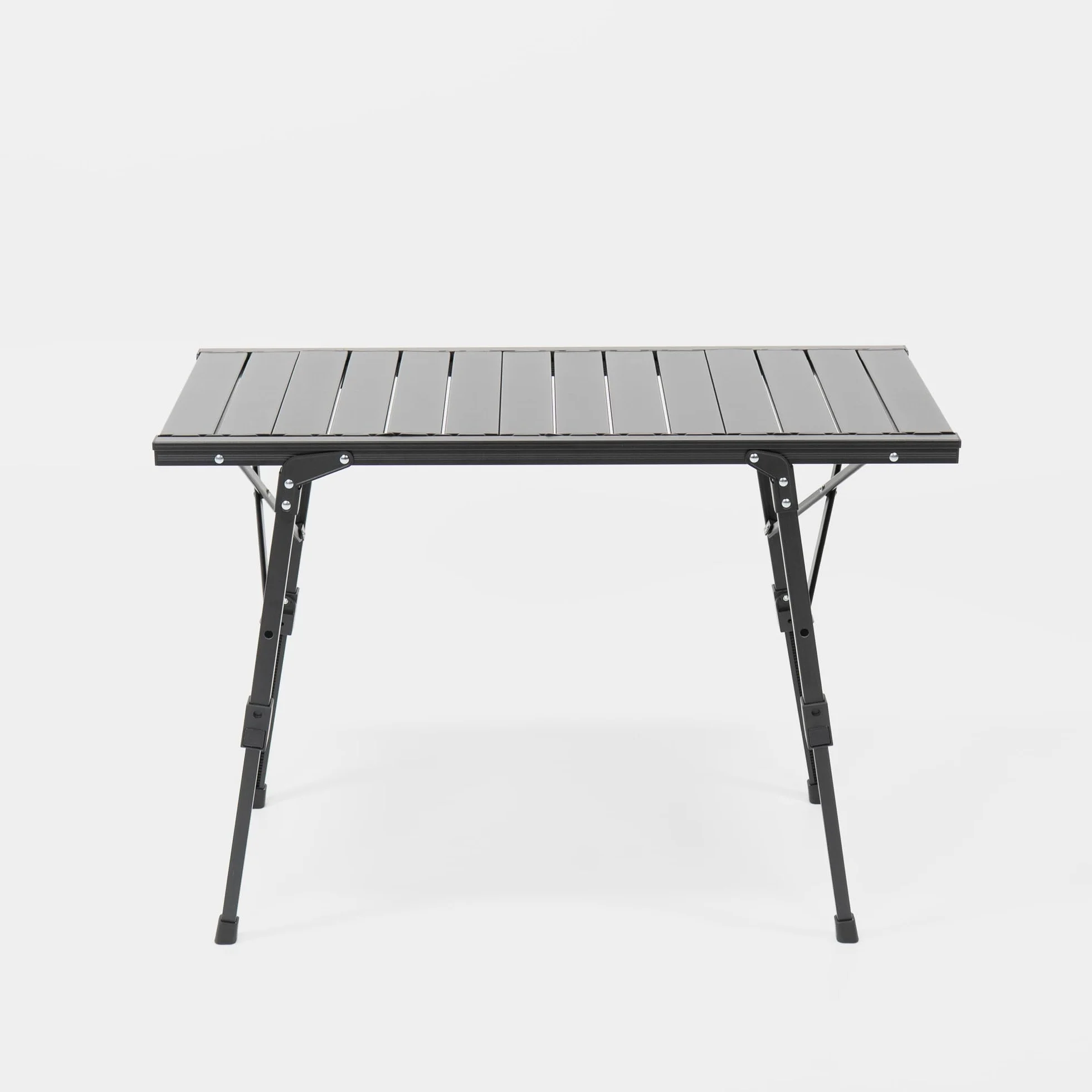 BOXIO - Table : table de camping pliante 88 x 40 cm, résistante aux intempéries, stable et pliable, table d'extérieur réglable en hauteur pour camping, jardin, balcon et camping-car accessoires petite