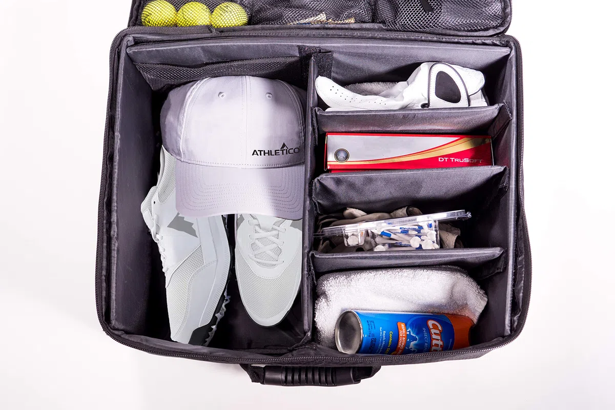 Athletico Organiseur de Coffre de Golf – Casier de Golf de Voiture pour Ranger Les Accessoires de Golf | Pliable lorsqu'il n'est Pas utilisé