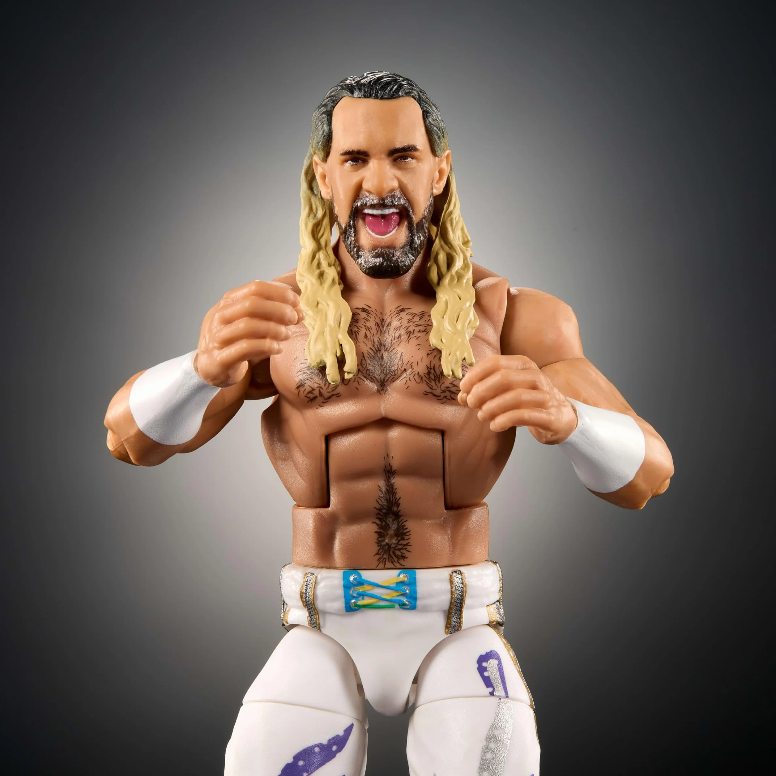 Mattel WWE Elite Figurine et accessoires, série #117 de 15,2 cm de collection Seth « Freakin » Rollins avec 25 points d'articulation et mains interchangeables