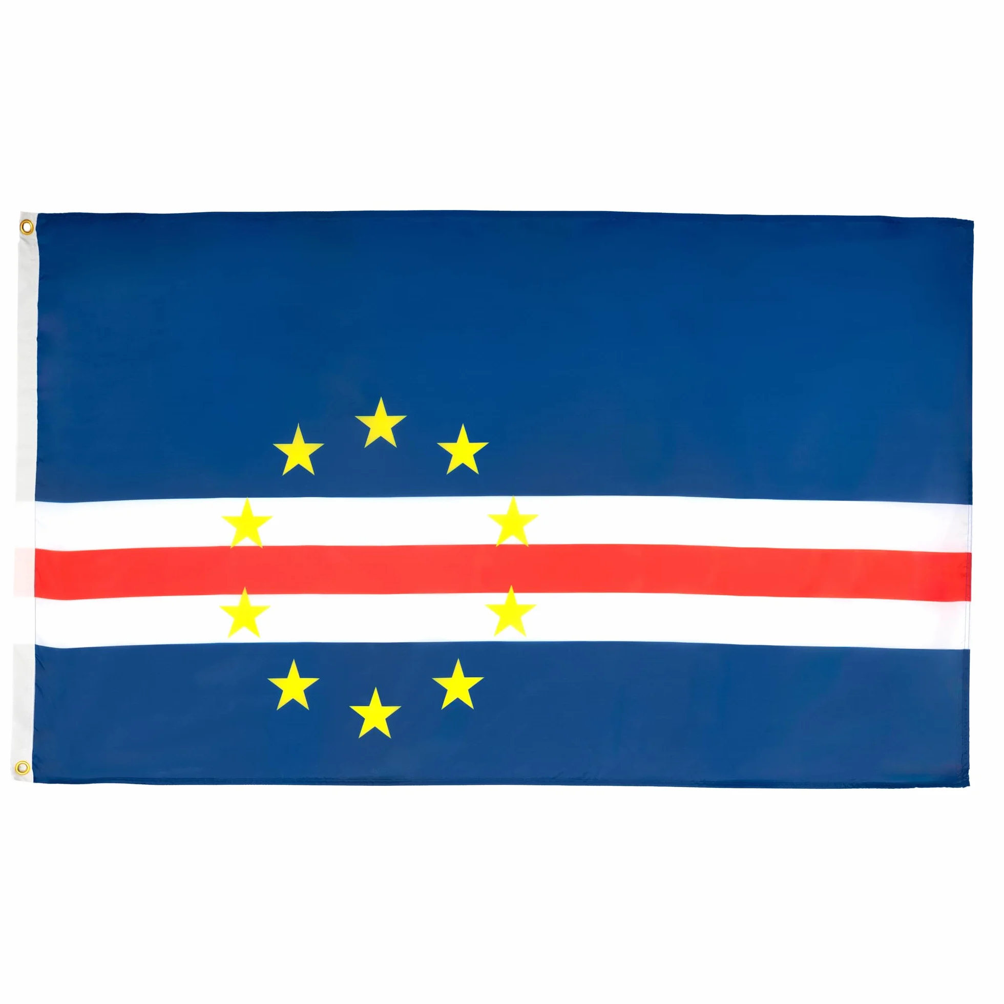 AZ FLAG - Lot de 5 Drapeau Cap Vert - 90x60 cm - Drapeau Cap-Verdien 100% Polyester Avec Oeillets Métalliques Intégrés