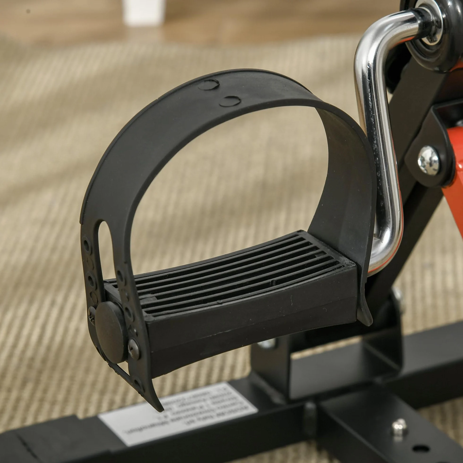 HOMCOM Pédalier d'appartement mini vélo d'appartement avec résistance réglable, écran LCD, hauteur et largeur réglables, pour entraînement des bras et des jambes, acier noir