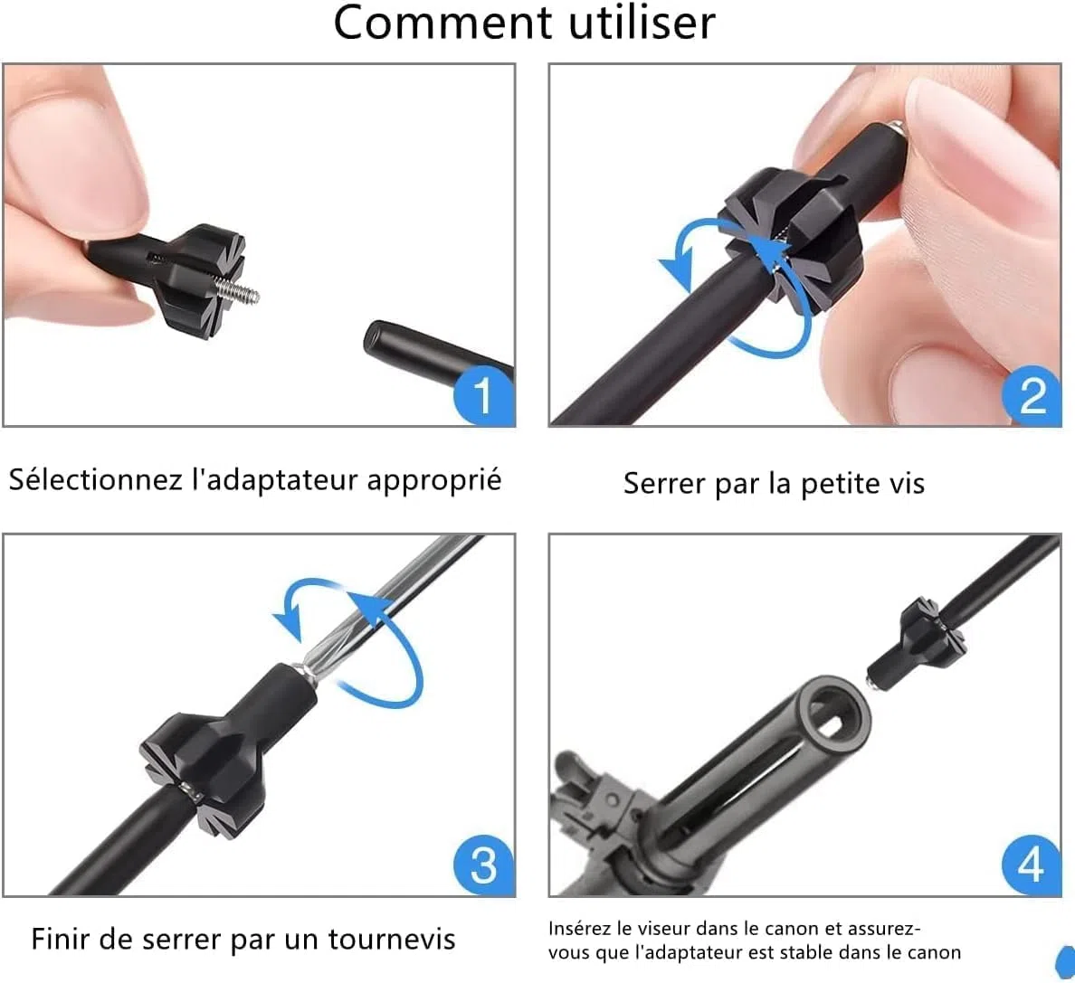 KinZon Viseur Laser Professionnel Vert - Compatible Calibres .17 à .78 & 12GA | Kit d'Alignement Haute Précision pour Fusils, Pistolets et Airsoft | Réglage Optique sans Tir