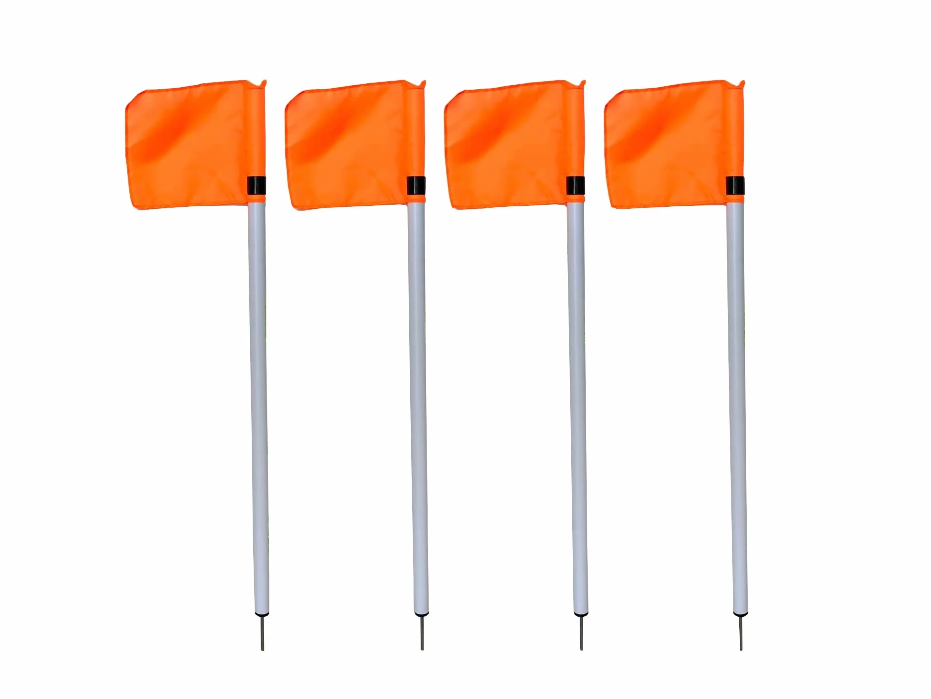Soccer Pitch® set de drapeaux de coin pour le football enfant | poteaux de 1 m, marquage du terrain, aire de jeu, piquets de délimitation portables, entraînement de football