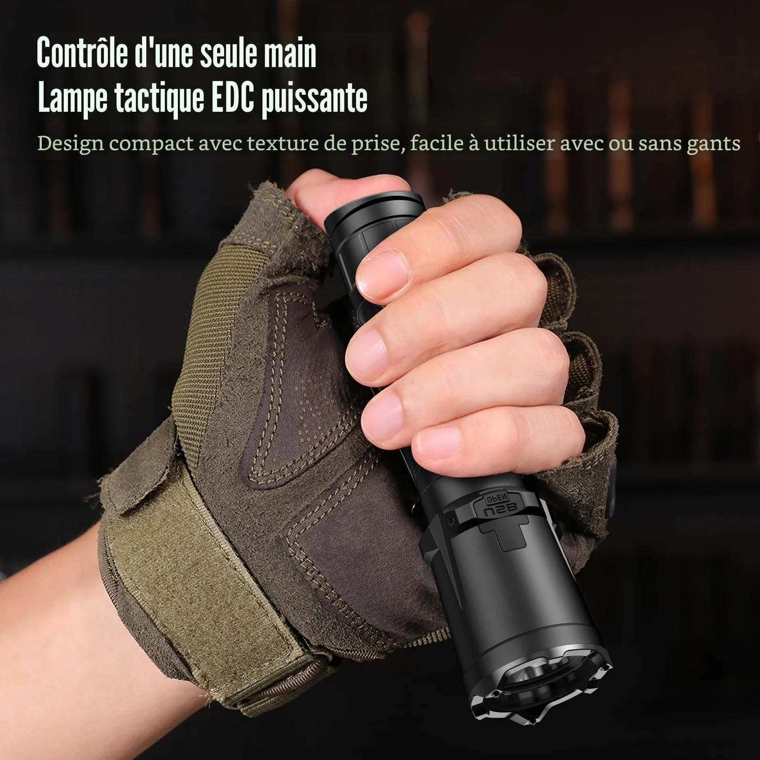 klarus XT11GT Pro Ultimate Control Control à double commutateur Lampe de poche tactique avec 3300 lumen, faisceau de 380 mètres, IPX8 imperméable pour le camping, la randonnée et les urgences