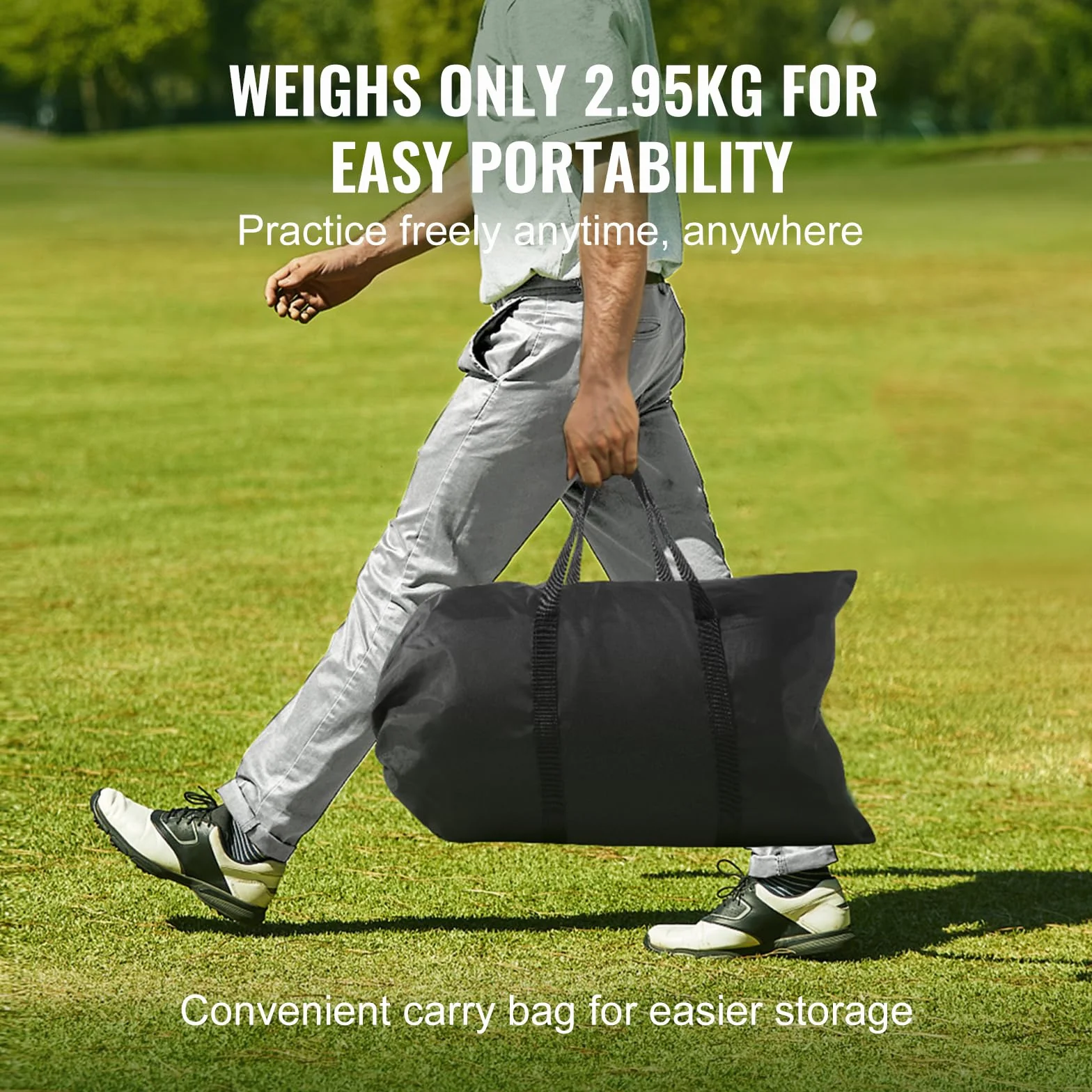 VEVOR Filet d'Entraînement au Golf 308x197 cm, Intérieur et Extérieur, Filet de Frappe de Golf avec Cible et Sac de Transport, Matériels d’Entraînement pour Amateurs de Golf, Jardin, Arrière-Cour