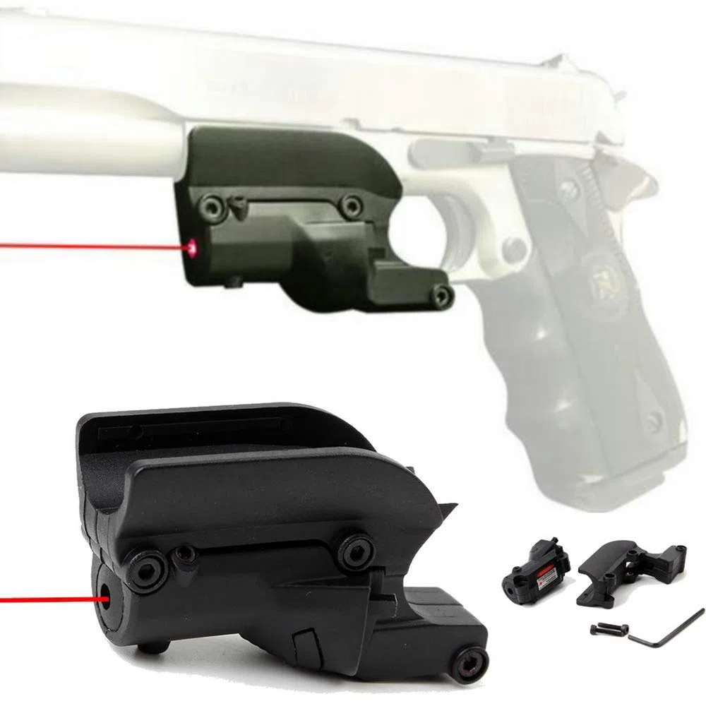 ACEXIER Chasse Tactique 5 MW Point Rouge Pistolet Laser Vue pour Bras portée Mini Compact pour 1911 Pistolet M9 M92 96 Beretta modèle 20mm Picatinny