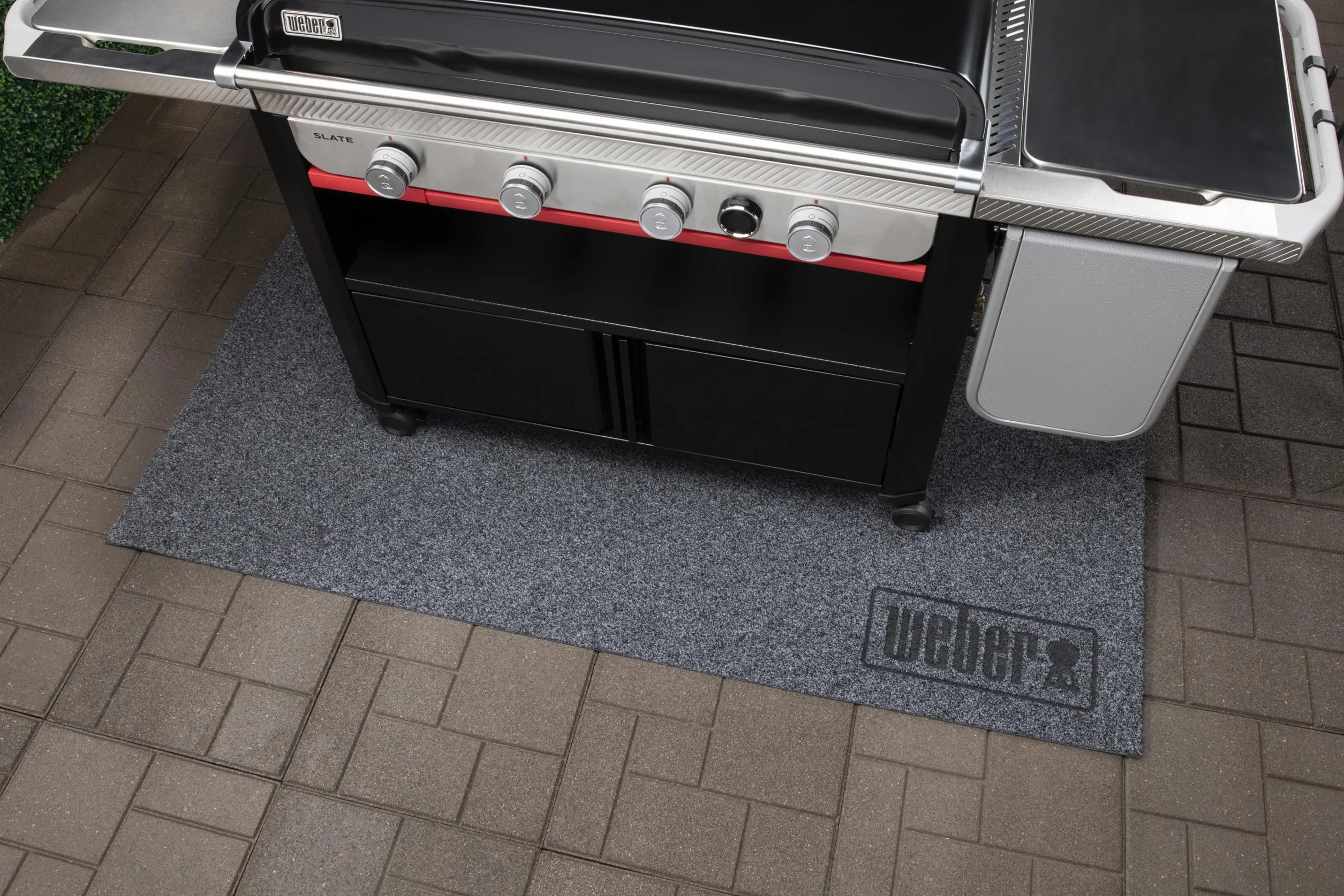 Weber Tapis de Protection XL pour Summit & Plancha 76 cm, Noir, Antidérapant