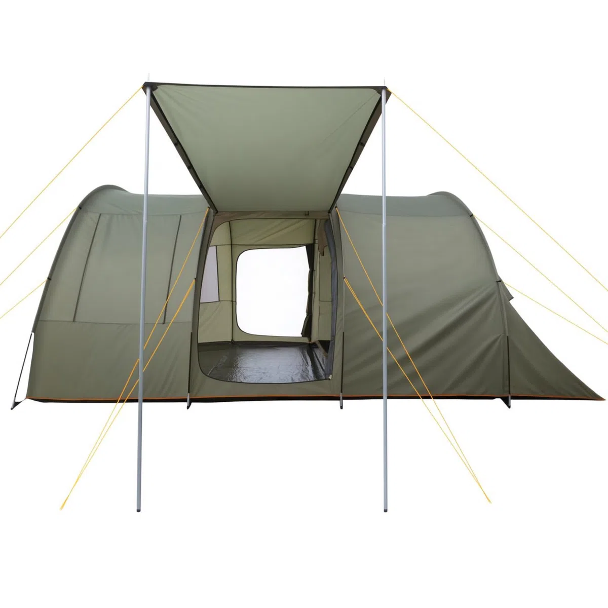 CampFeuer Tente Tunnel pour 4 Personnes « TunnelX » | Tente Tunnel avec auvent | Coupe-Vent, imperméable, Ultra légère | Tente de Camping avec moustiquaire | Tentes pour Camping, extérieur, Plage et