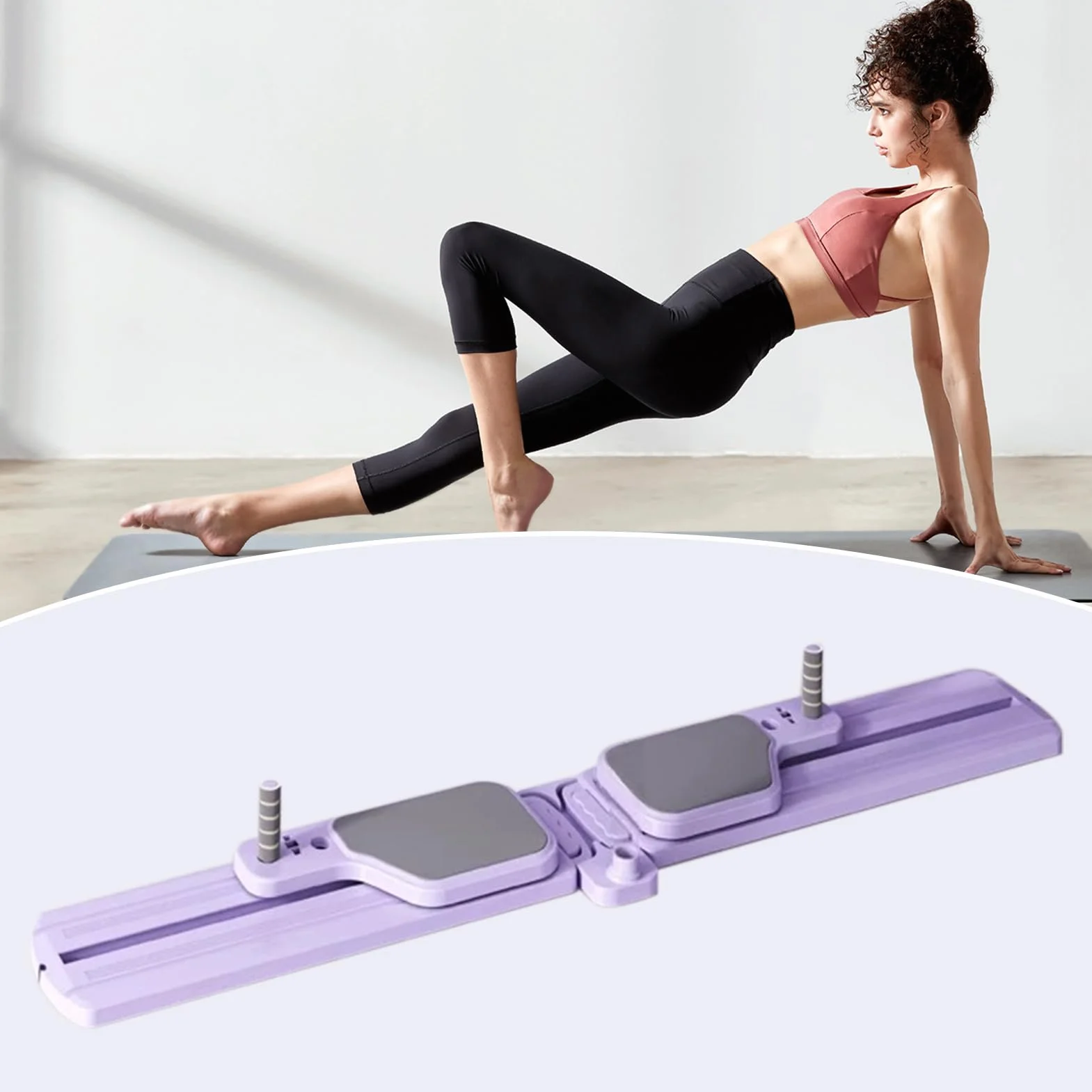 Ski Ski Machine, Entraîneur De Fitness Intérieur, Équipement De Minceur Cardio, Entraîneur D'entraînement Total du Corps, Conception De Mouvement À Faible , 59,06x5,91x5,51 Pouces, pour Le