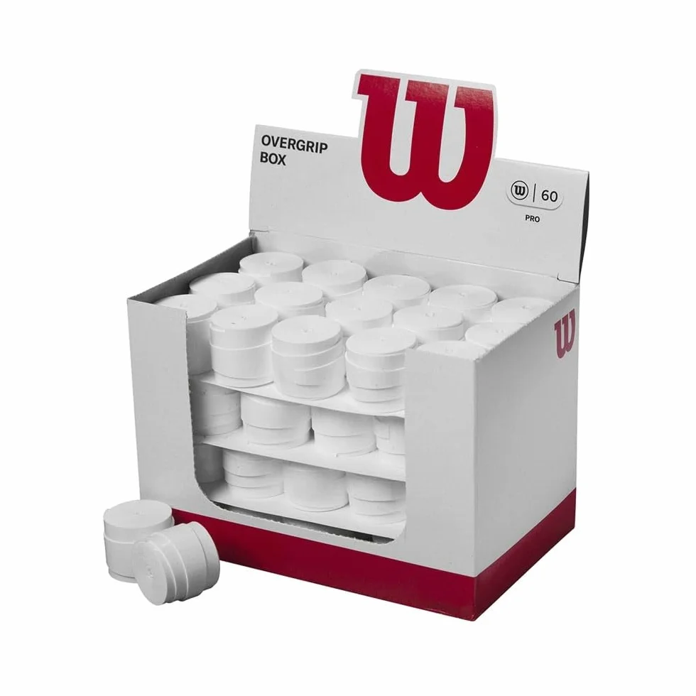 CAJA 60 UDS OVERGRIP WILSON Pro WR8438201001 Blanco